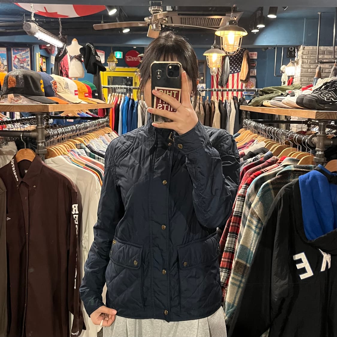 POLO 폴로 랄프로렌 네이비 퀼팅 재킷
 상품이미지1