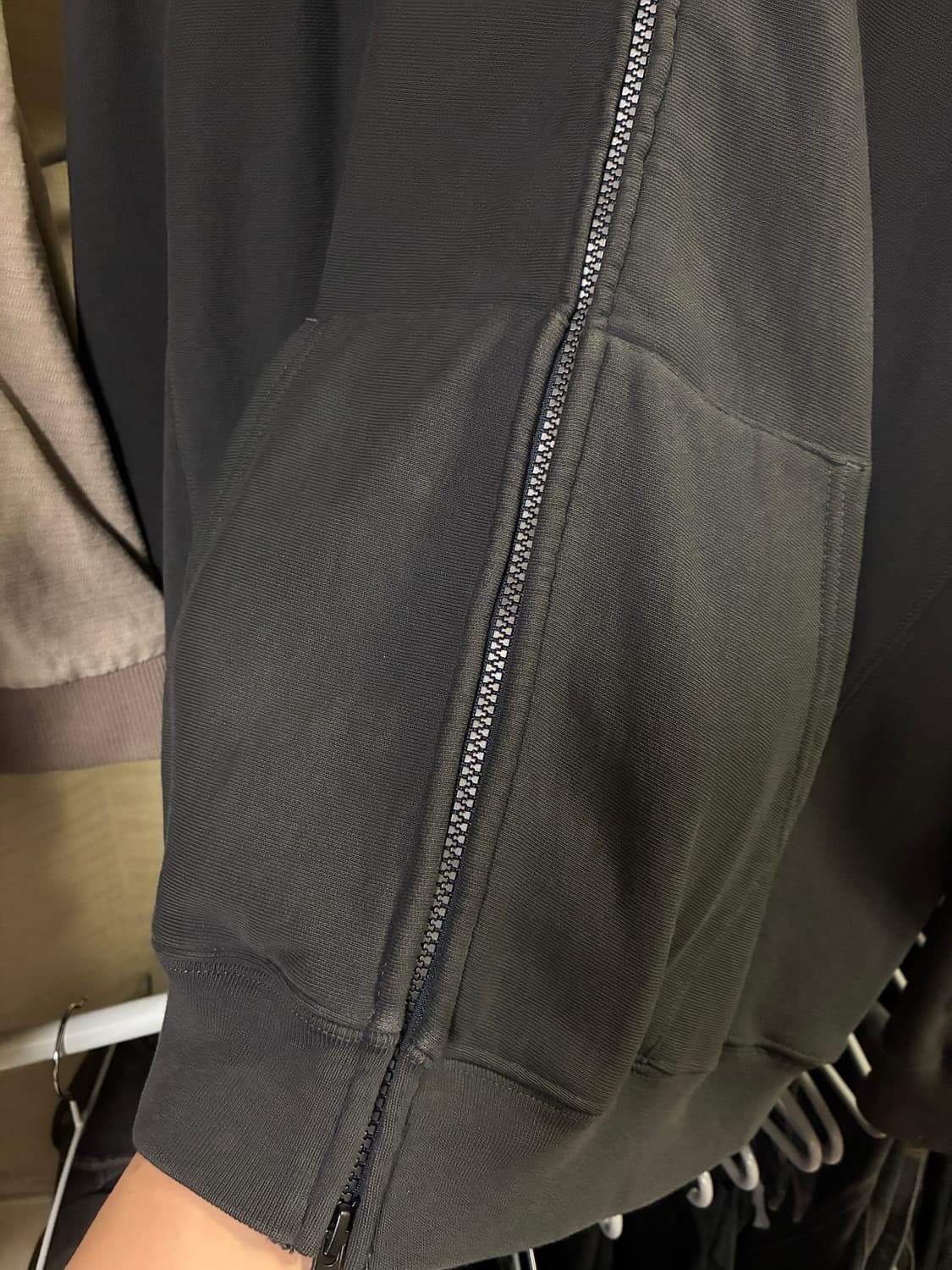 헤리티지플로스 후드집업 차콜 그레이 상품이미지2