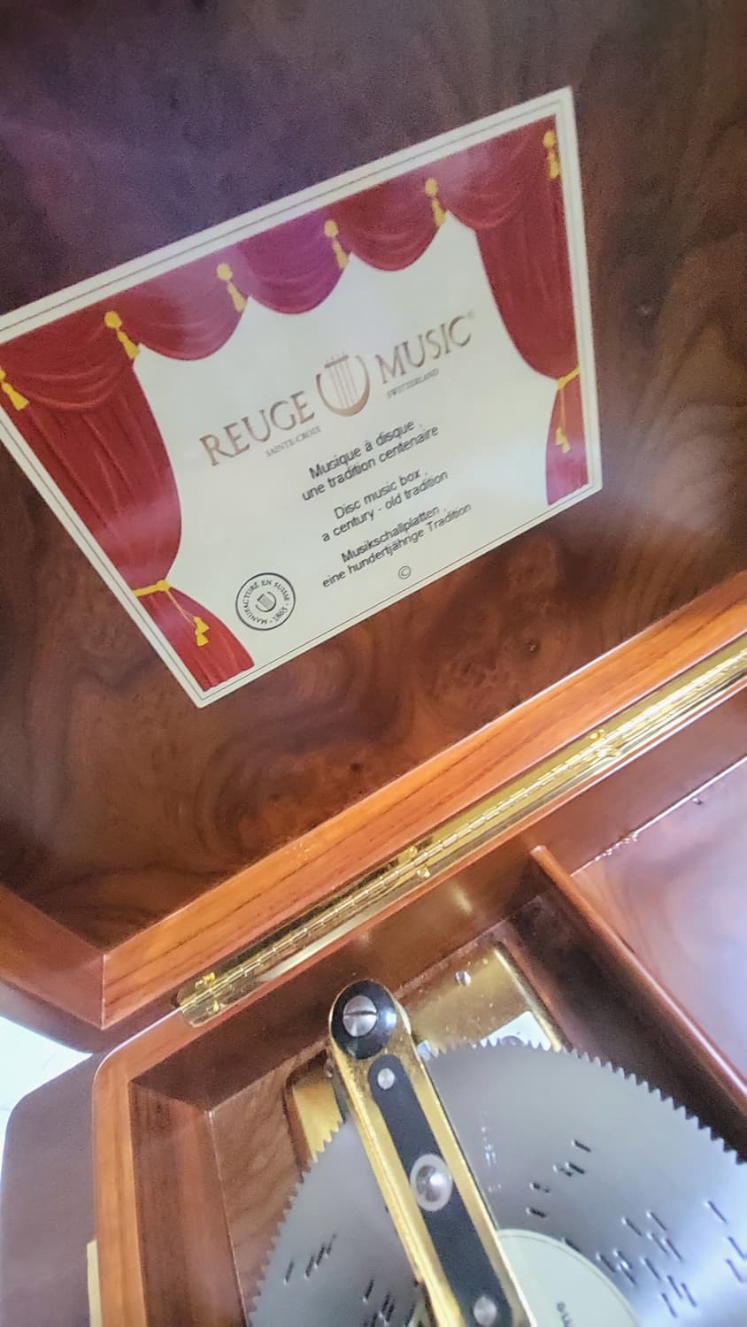 Reuge 루즈디스크 오르골 레코드 8매 보증서 사운드보드 포함 상품이미지4