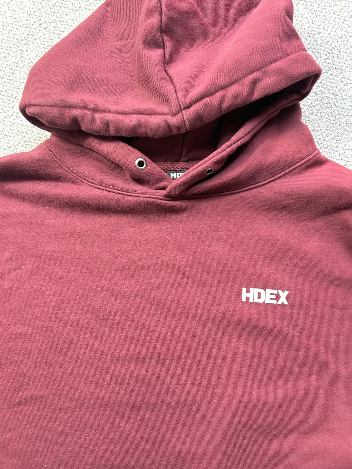 HDEX 에이치덱스 헬스 후드티 운동복 버건디 2XL 110-115 상품이미지3