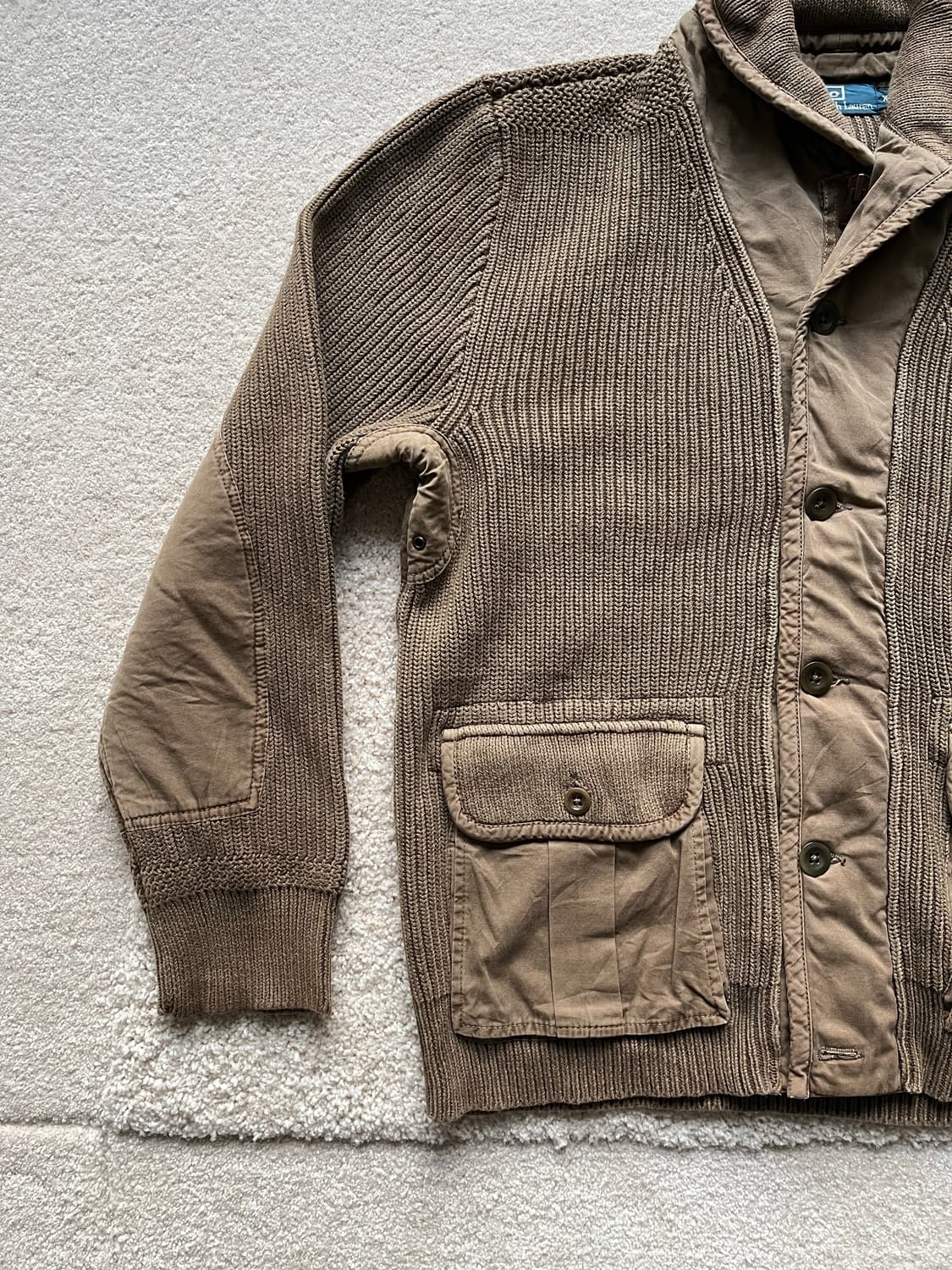 폴로 랄프로렌 밀리터리 숄카라 니트 가디건 (105) 상품이미지4