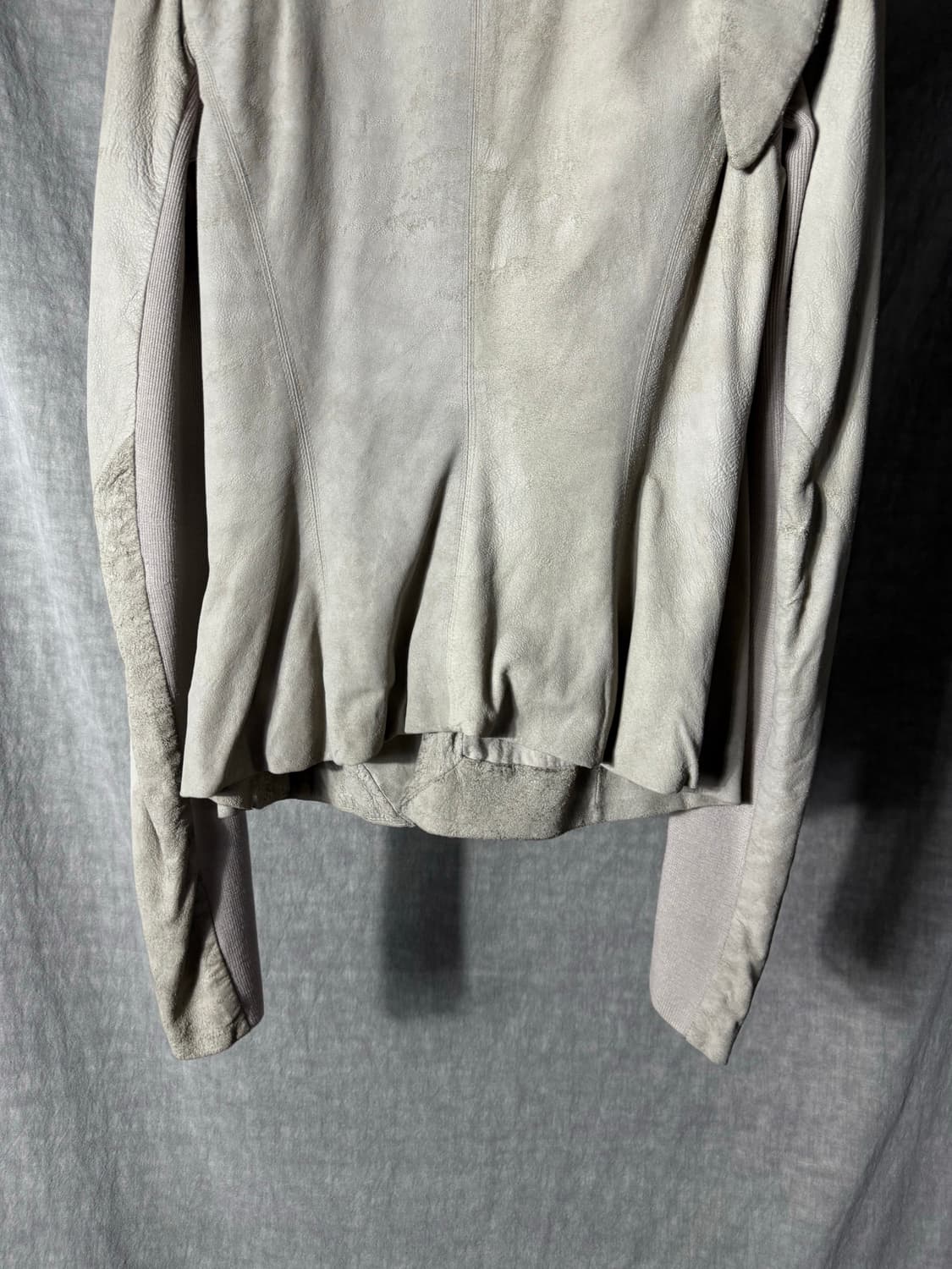 Rick Owens Draped Leather Jacket 상품이미지7