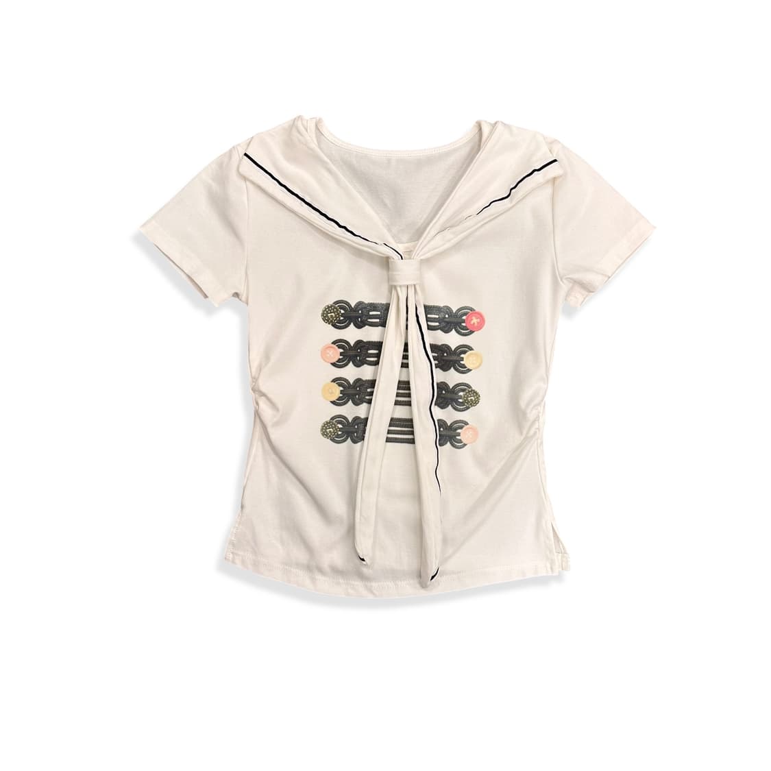 Sailor Collar Printing Top 상품이미지2