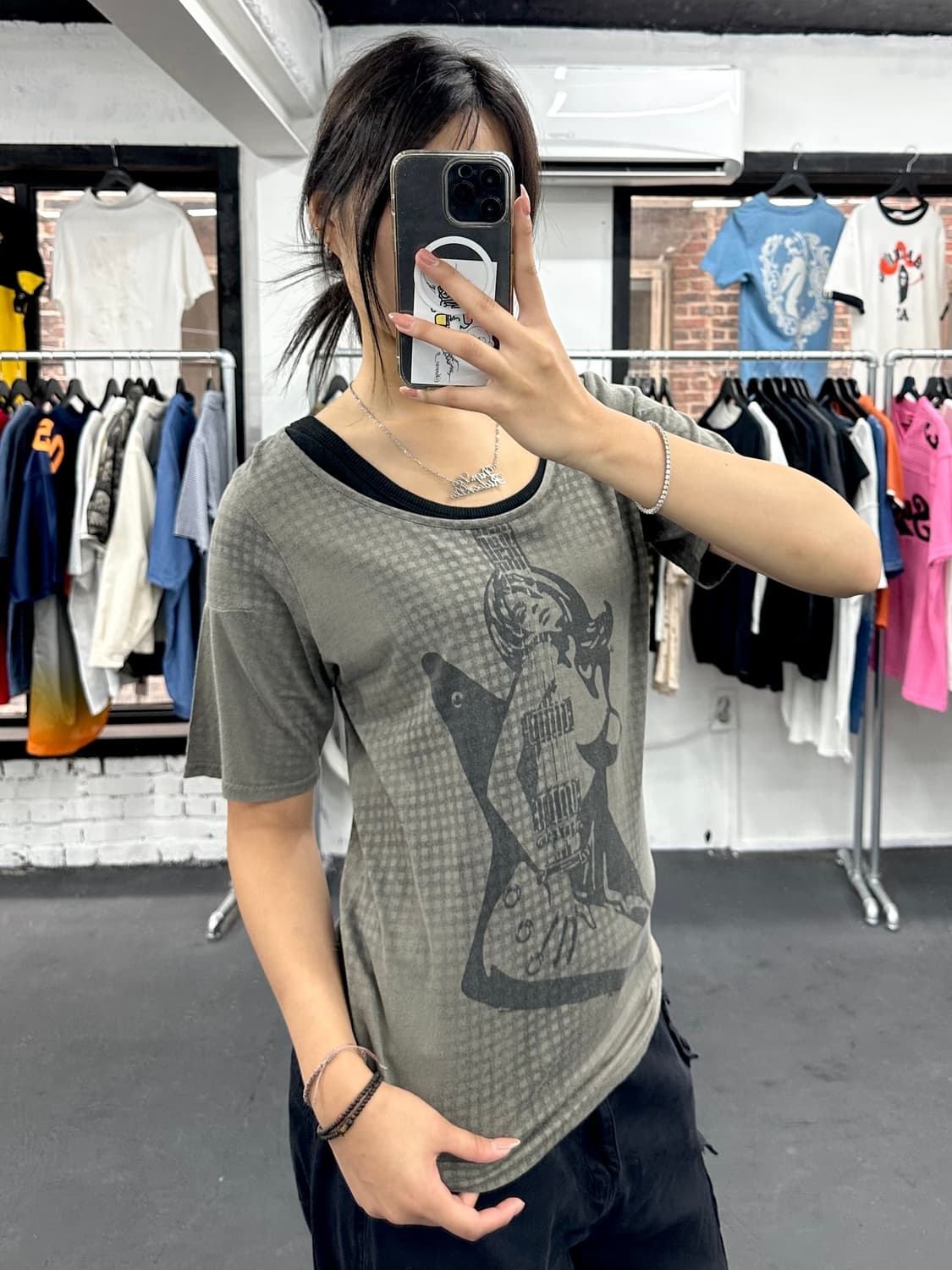 히스테릭 글래머 기타걸 티셔츠 상품이미지3