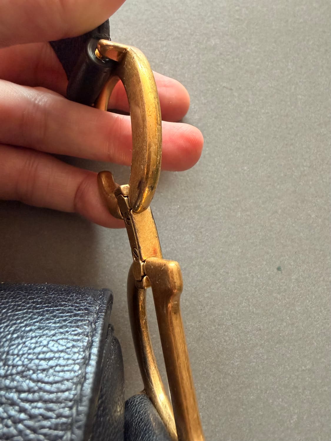 디올 새들백 염소가죽 미디움 미듐 상품이미지4