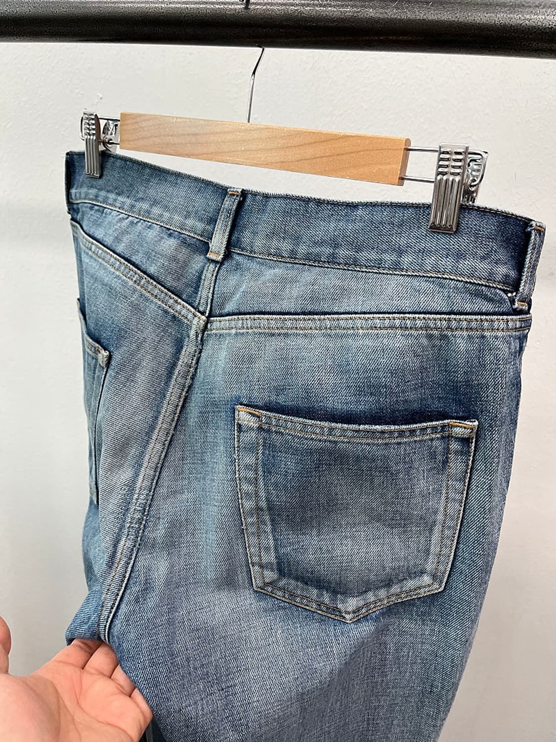 32) 생로랑 워싱 데미지 스키니진  상품이미지7