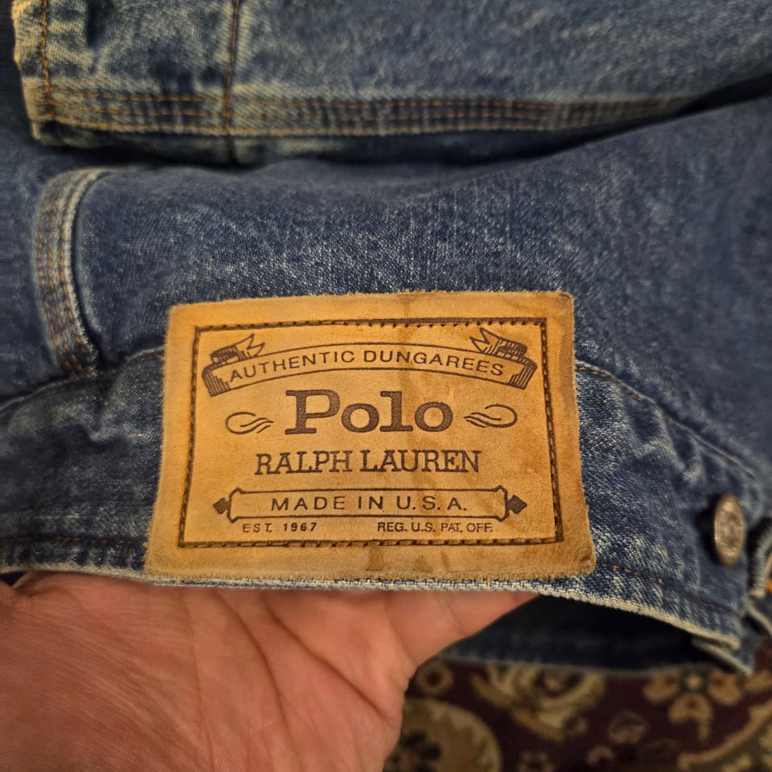 폴로 덩가리 데님 자켓 made in usa 상품이미지4