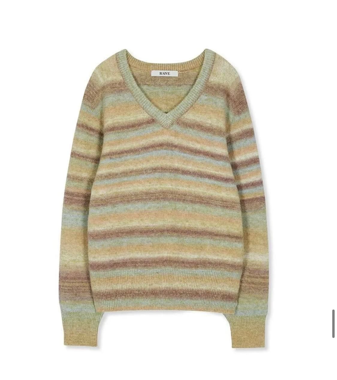 Raive whole garment knit in Khaki 상품이미지4