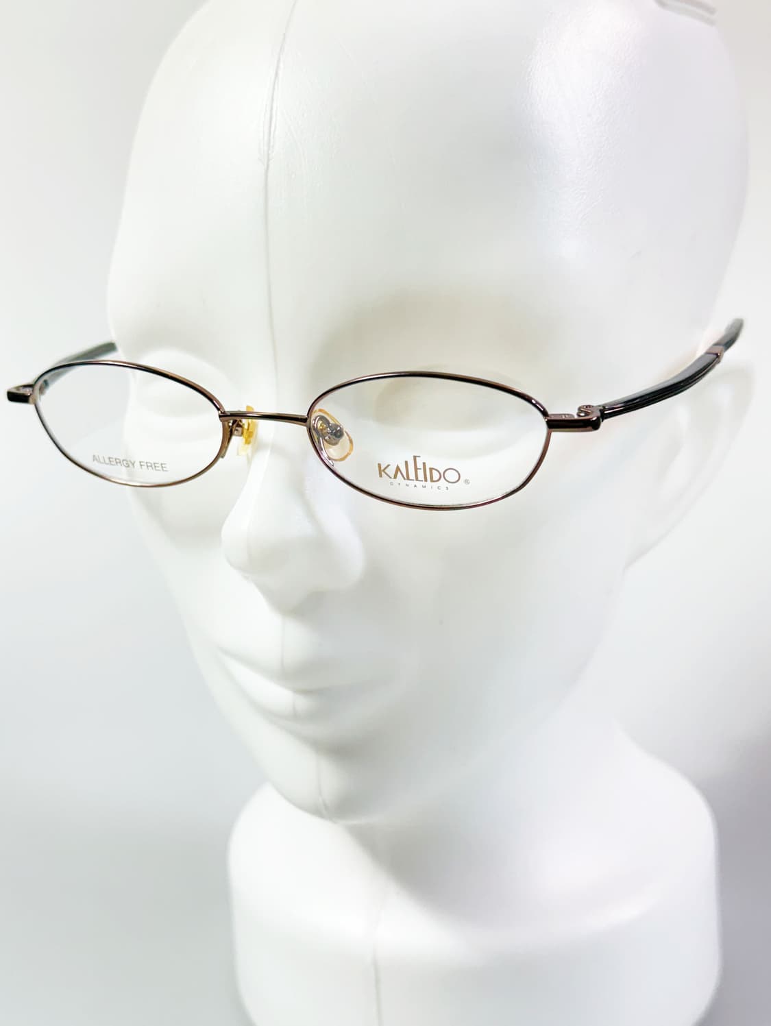 90s KALEIDO 브라운 슬림 오벌  메탈 빈티지 안경 상품이미지8