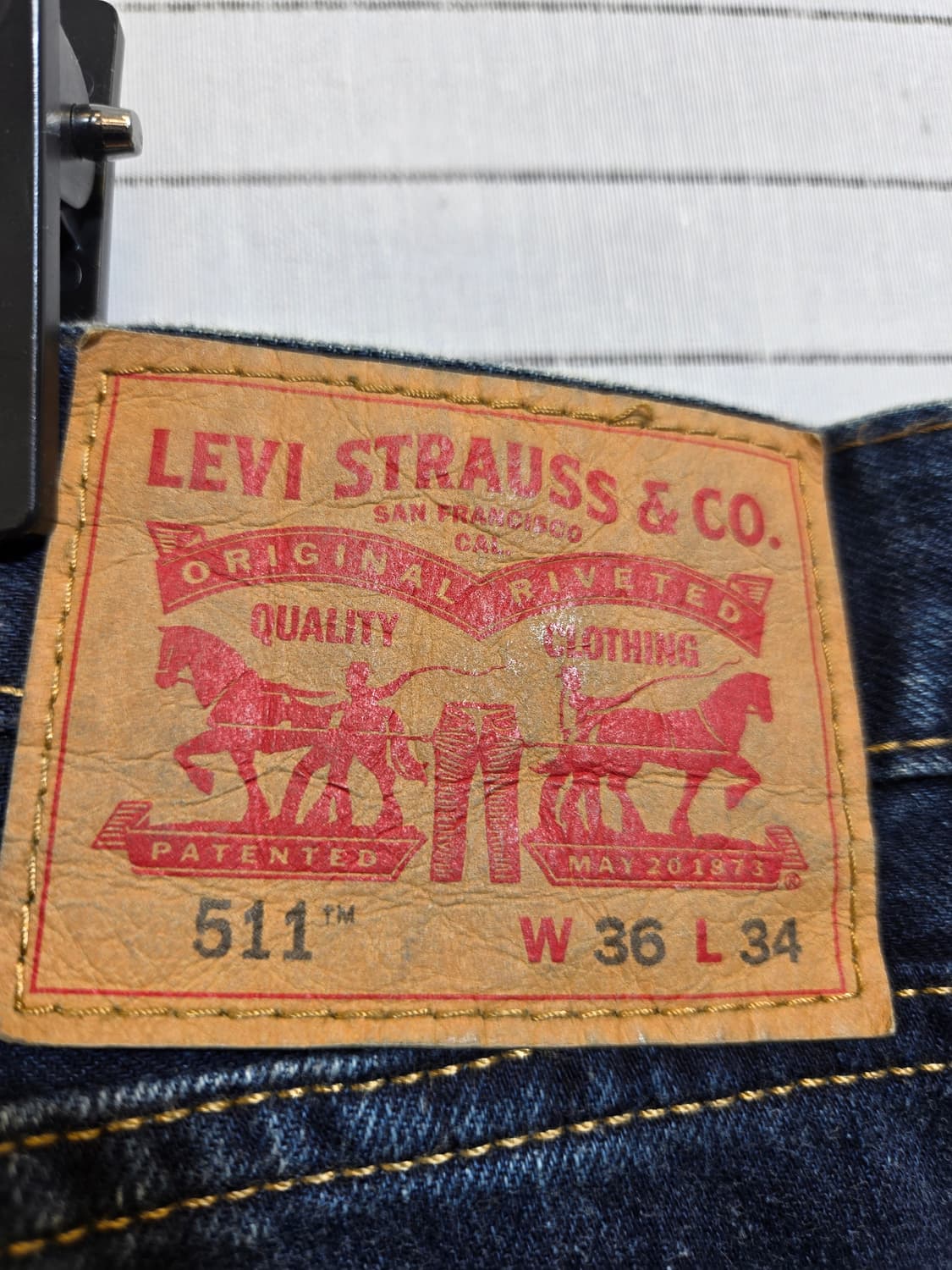 리바이스 워싱 데님바지  상품이미지4