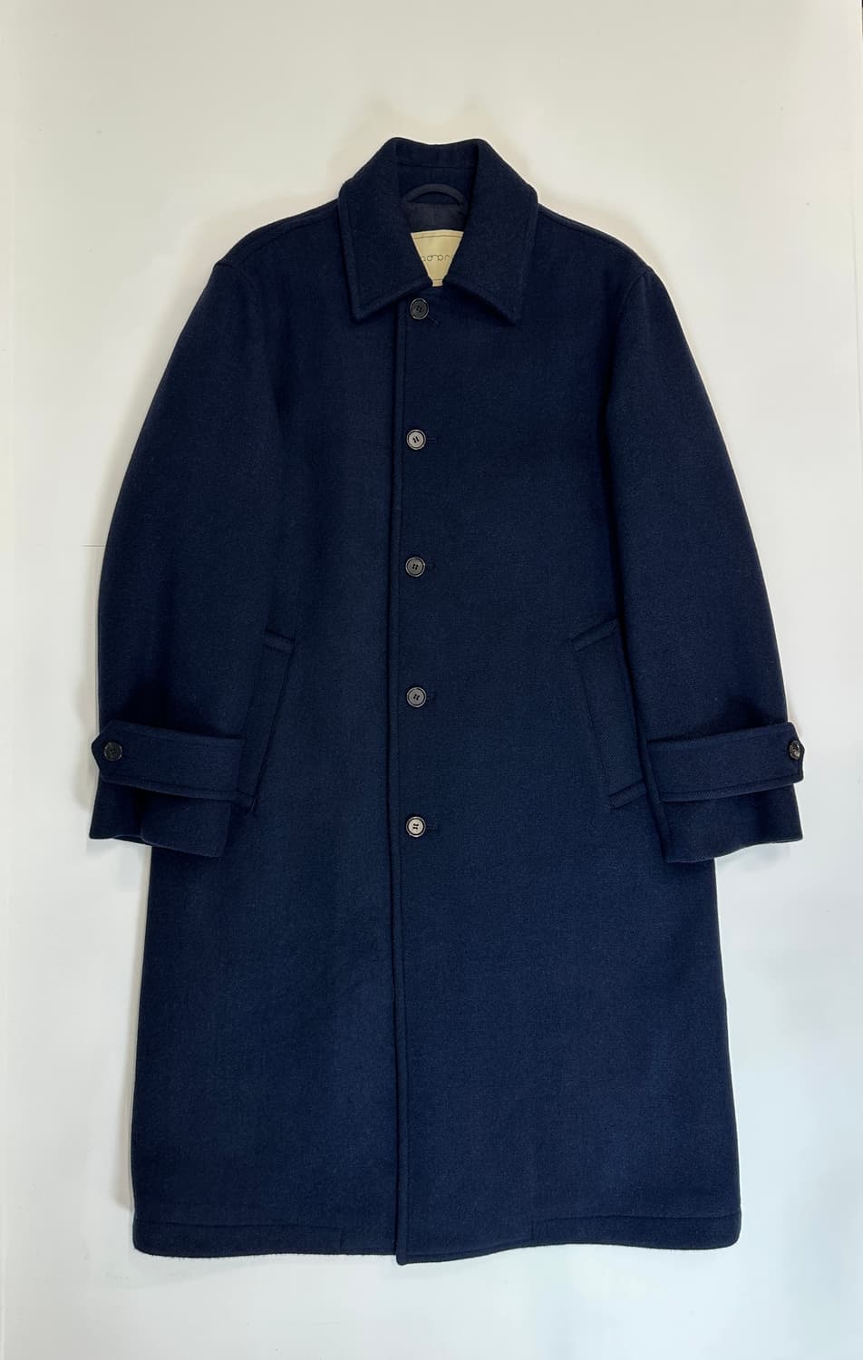 채드프롬 해링본 네이비 울싱글코트 M 상품이미지1