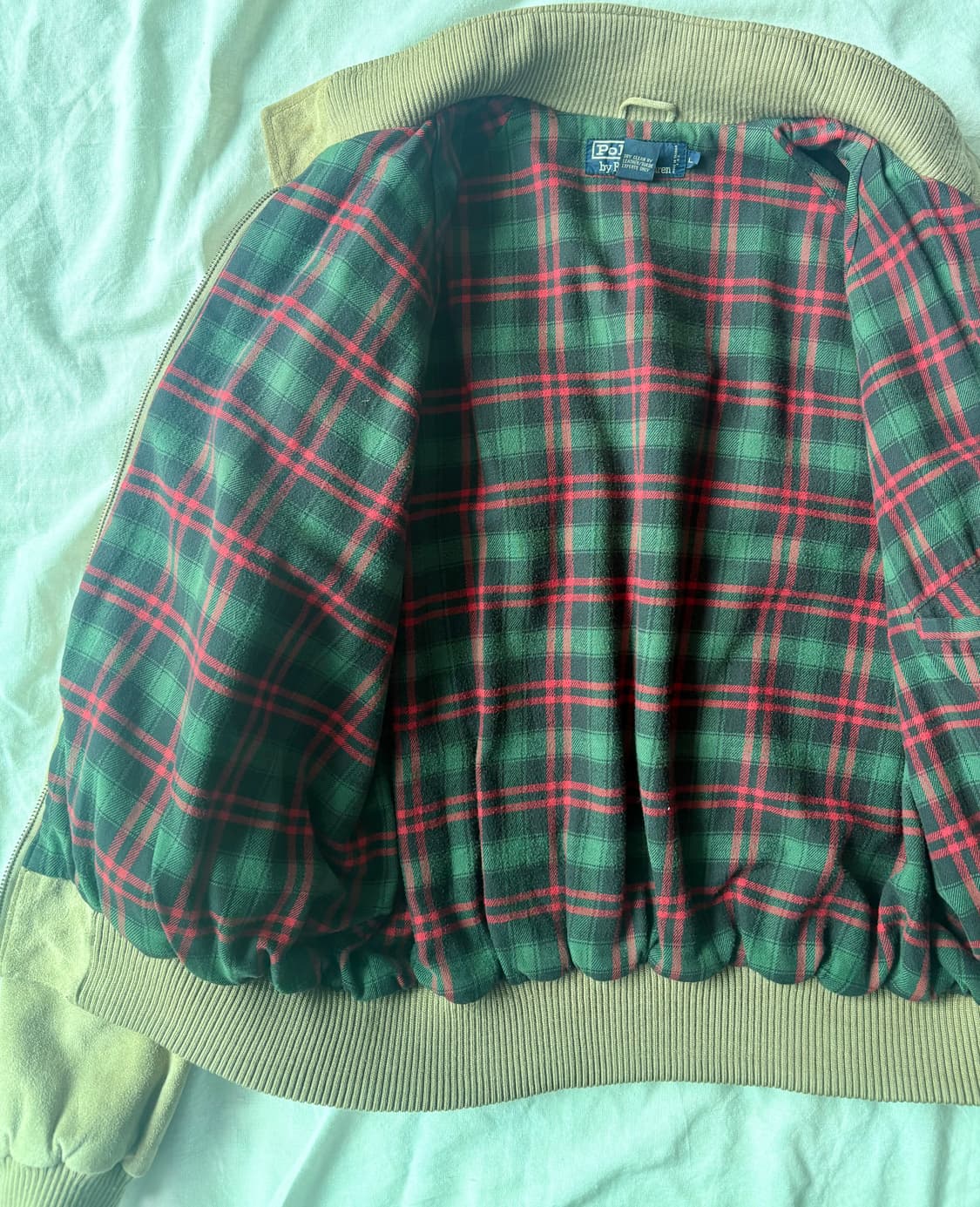 90s polo 스웨이드 해링턴 자켓 상품이미지4