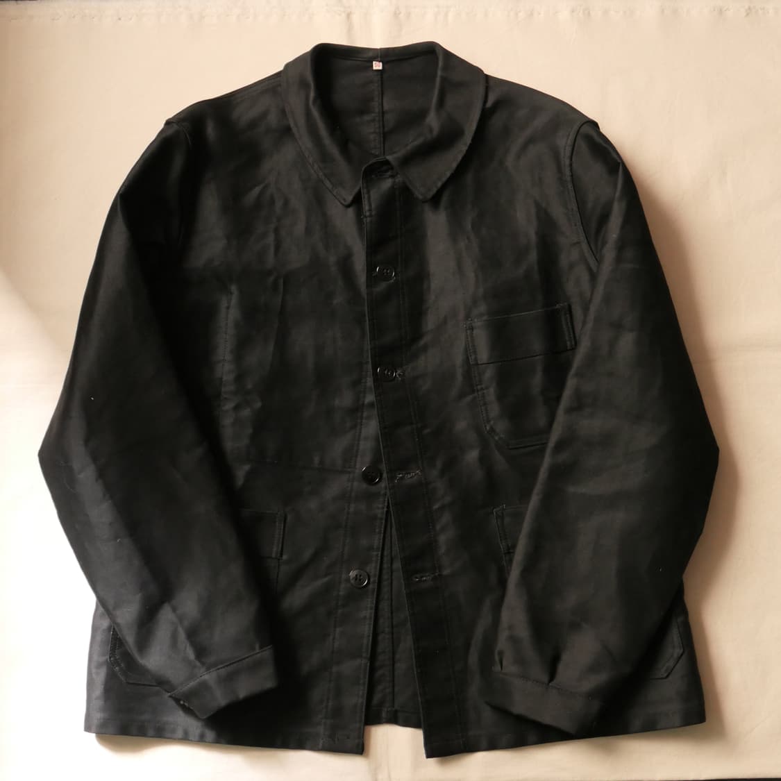 1960s French Black moleskin work jacket 상품이미지1