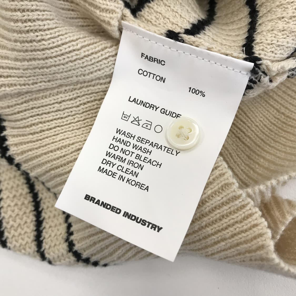 브랜디드 트위스트 폴로 니트 [M] 상품이미지5