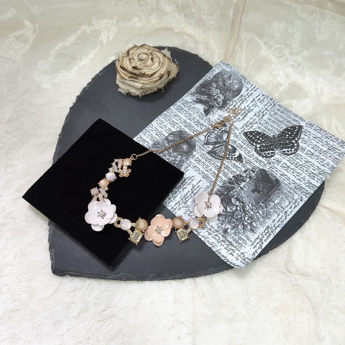 빈티지 플라워 오리엔탈 초커 목걸이 상품이미지2