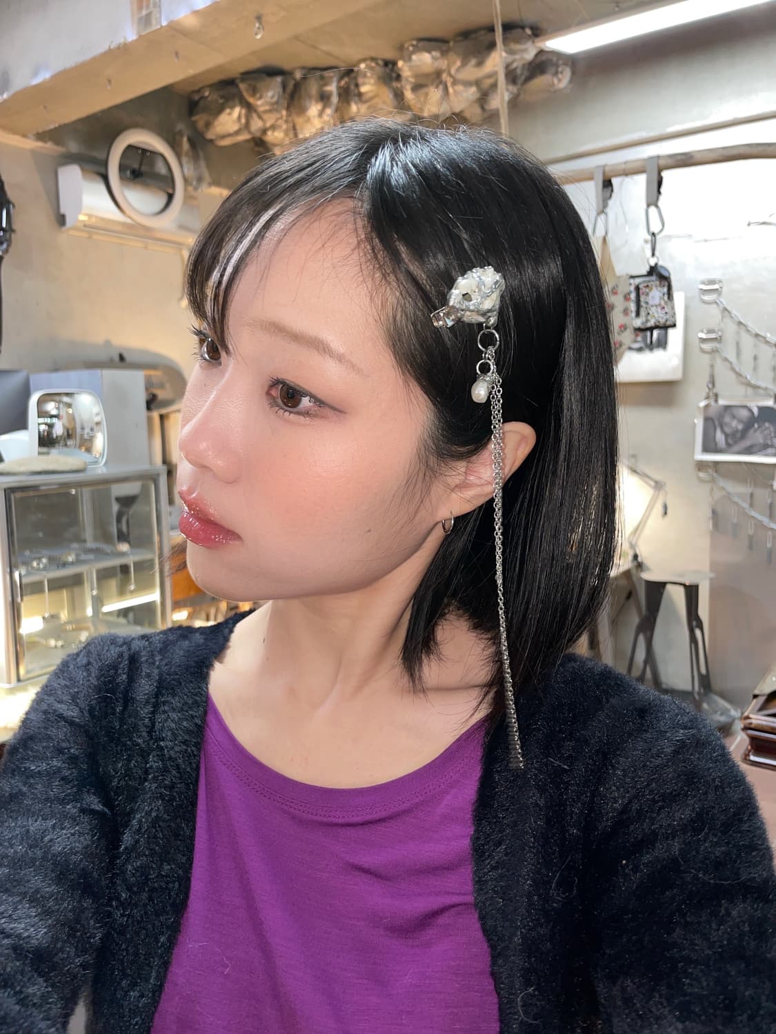 베키 어비스 체인 헤어핀 1 상품이미지4