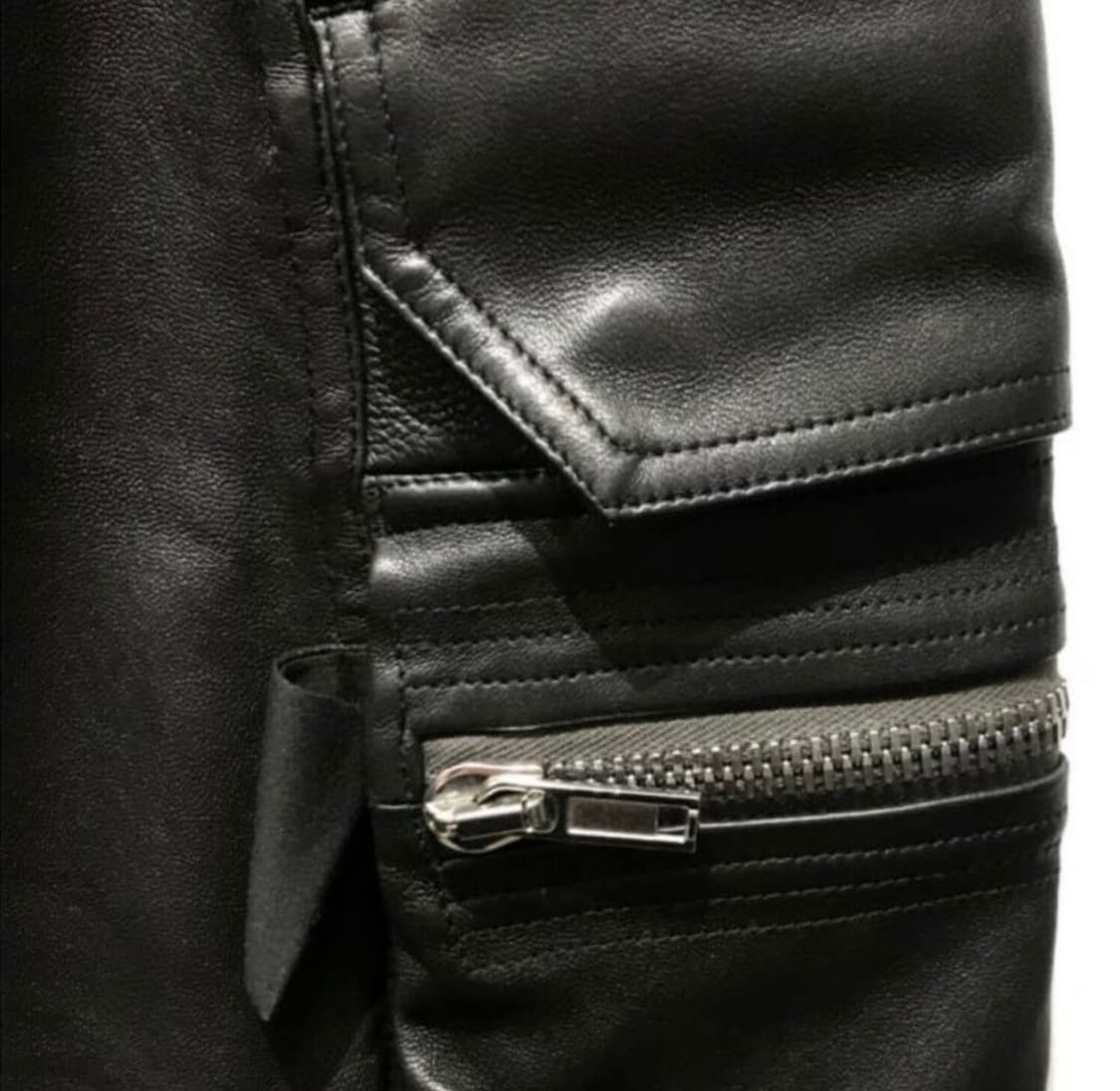 미품 rickowens mastodon cargoleather 팬츠 46 상품이미지5