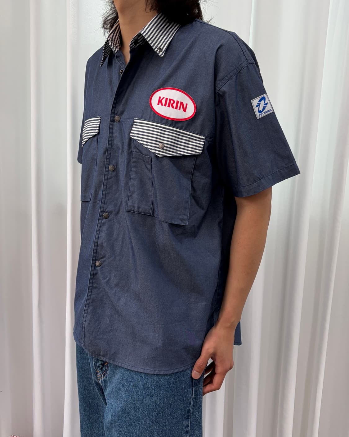 [L]기린 KIRIN 팩토리 워크 셔츠 상품이미지6