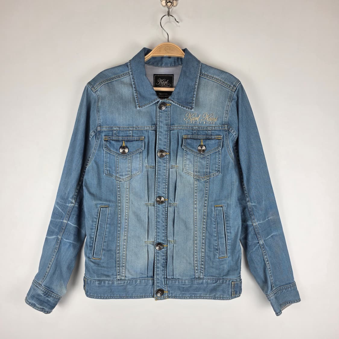 90'S 칼카니 Y2K  자수 데님자켓 상품이미지2