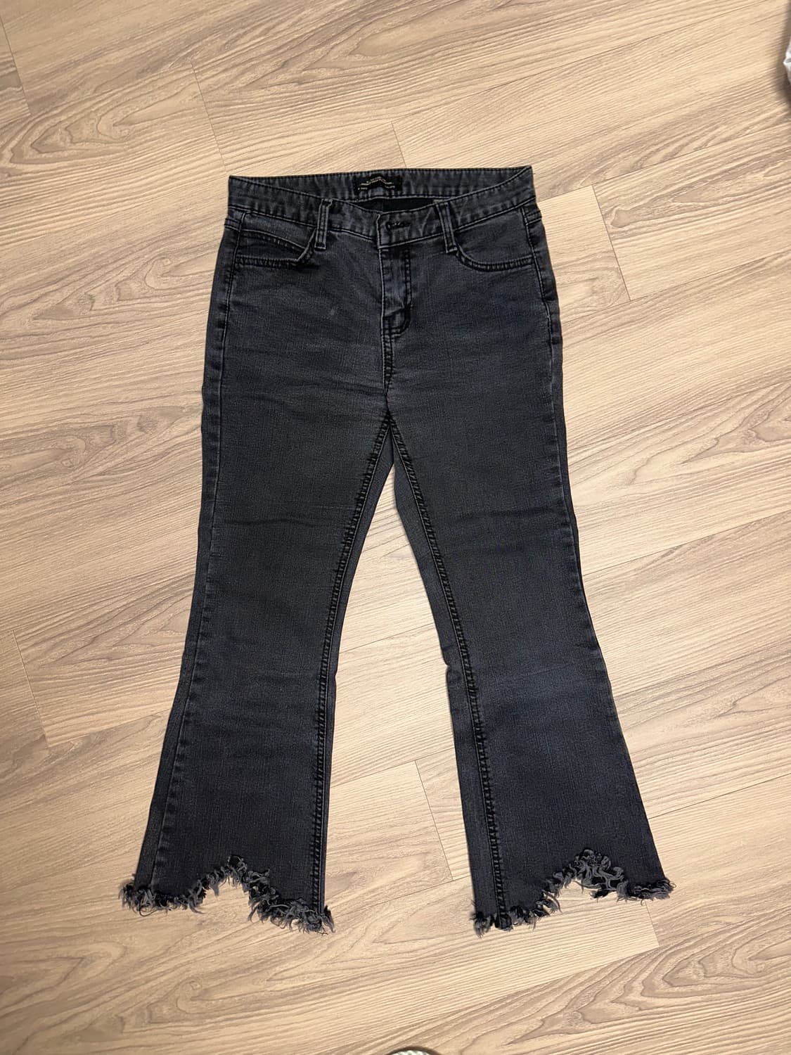 부츠컷 하이웨이스트 세미9부 데님팬츠 상품이미지1