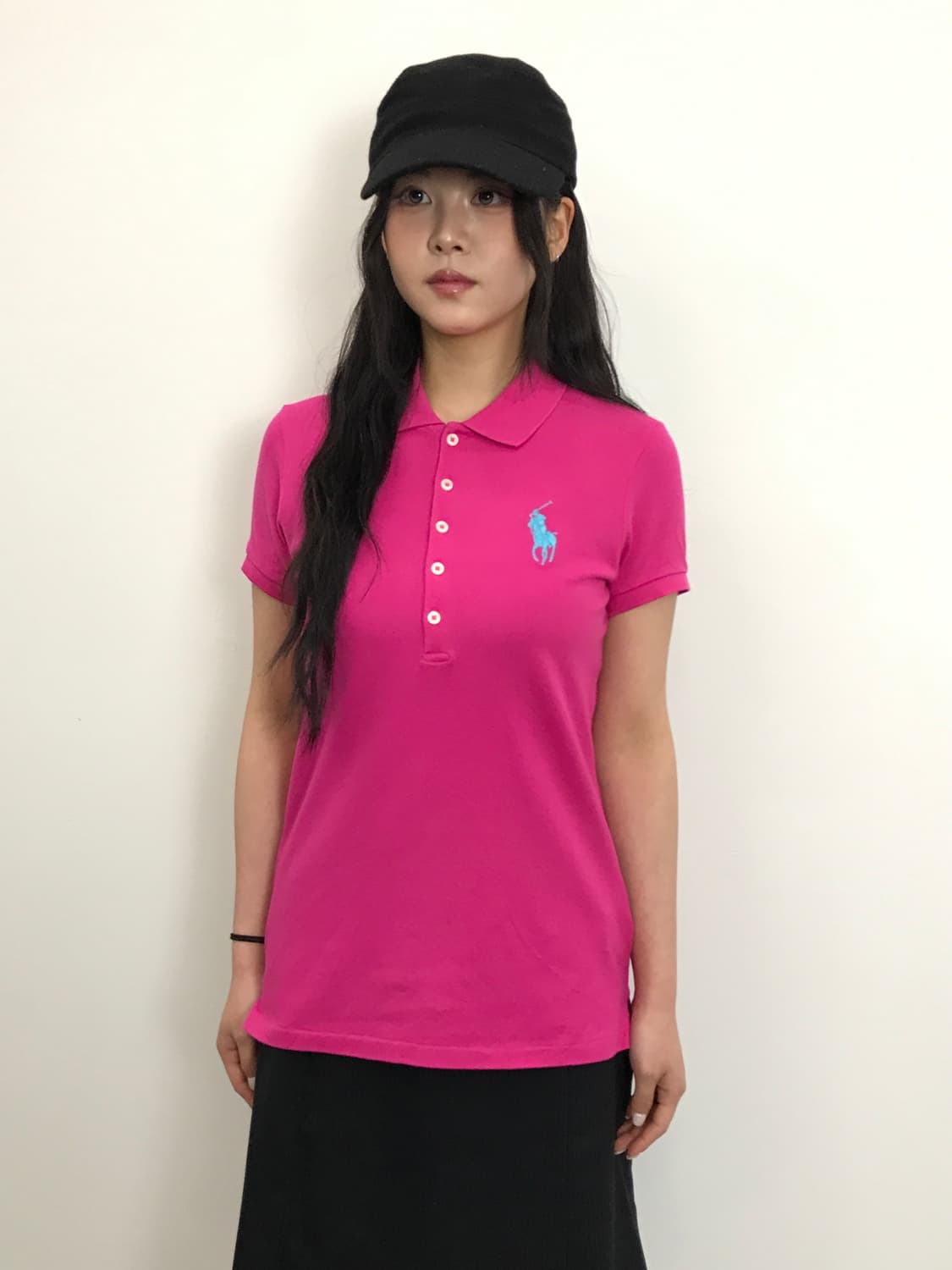 Ralph Lauren Hot Pink Pique Polo Shirt 상품이미지2