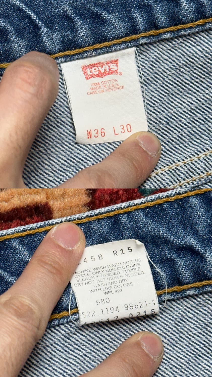 90's USA Made 리바이스 517 오렌지탭 부츠컷 플레어진 상품이미지9