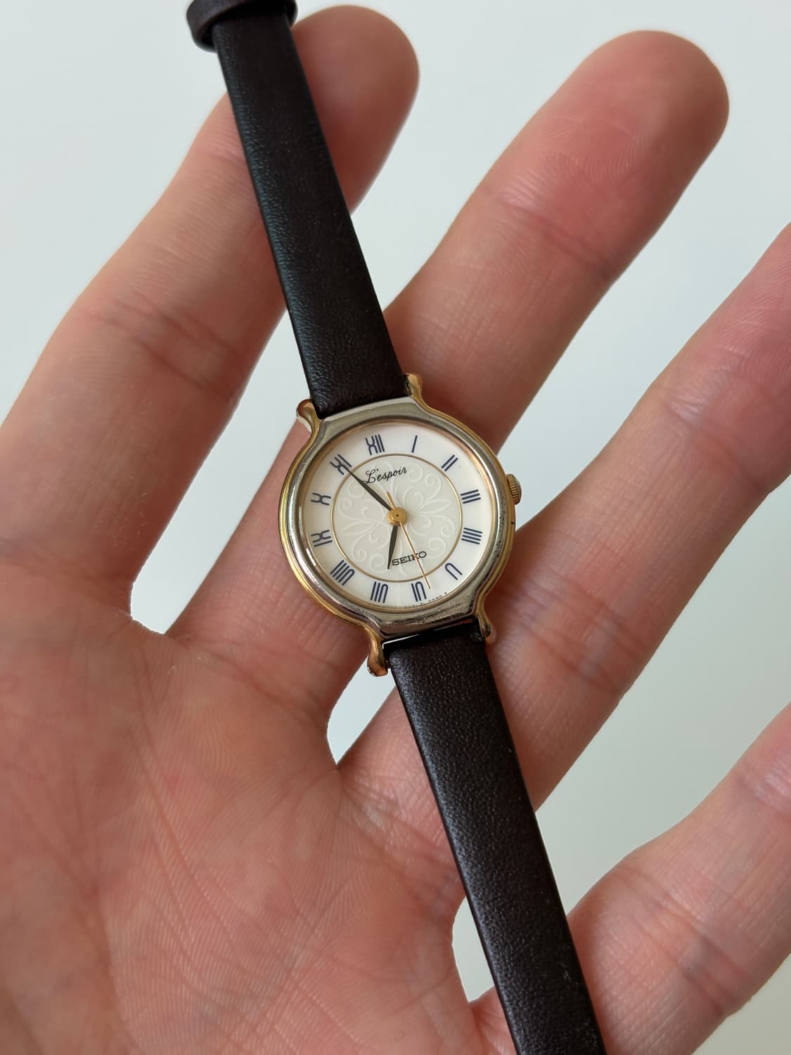 1990s Lespoir Silver Bezel Ladies Quartz 상품이미지1