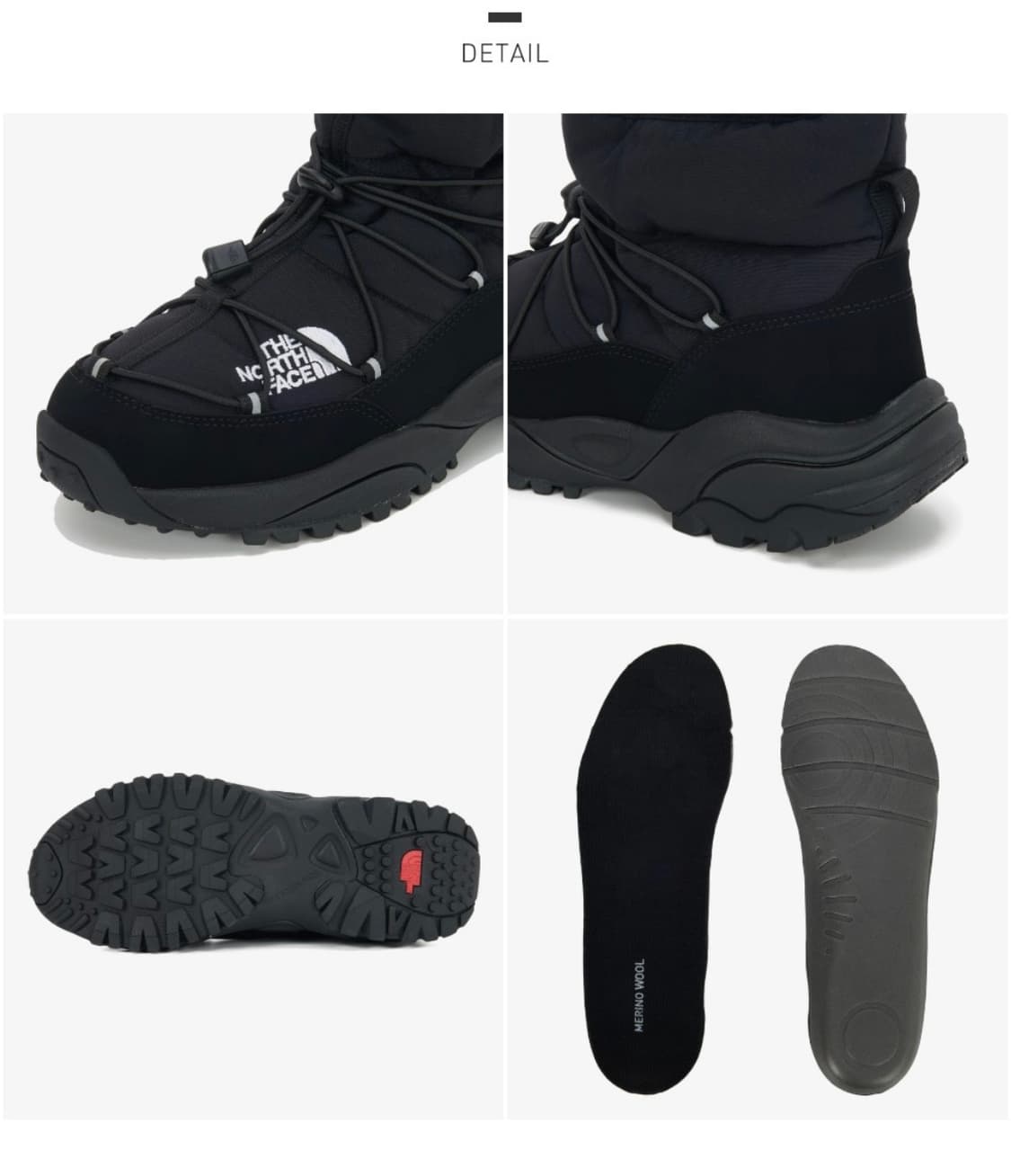 NS99Q01A 노스페이스 보레알리스 부티 블랙 230 새상품 상품이미지3