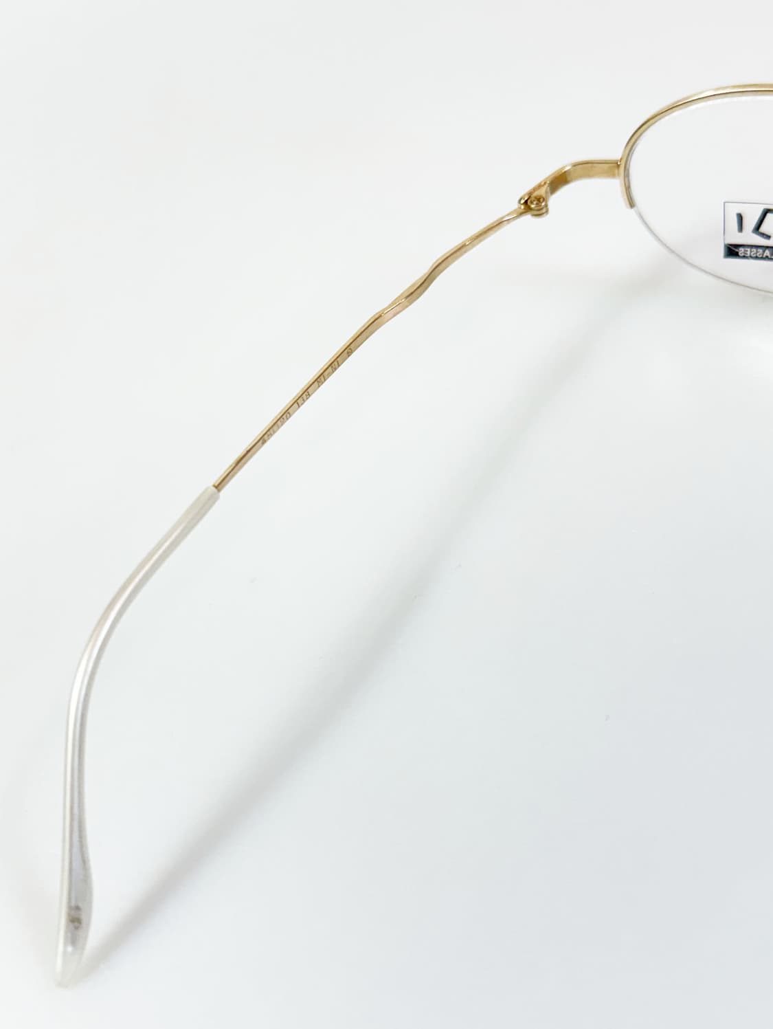 90s 서전 GIDI 골드 오벌 반무테 메탈 빈티지 안경 상품이미지7