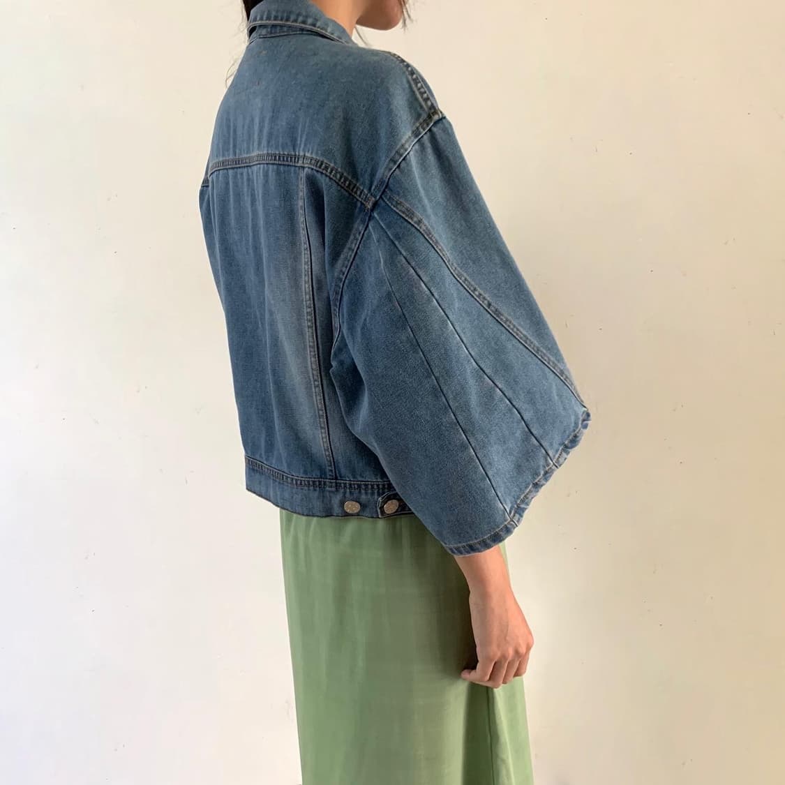 아크네스튜디오 ACNE STUDIO - 스팅레이 7부슬립 망토 청자켓 상품이미지10