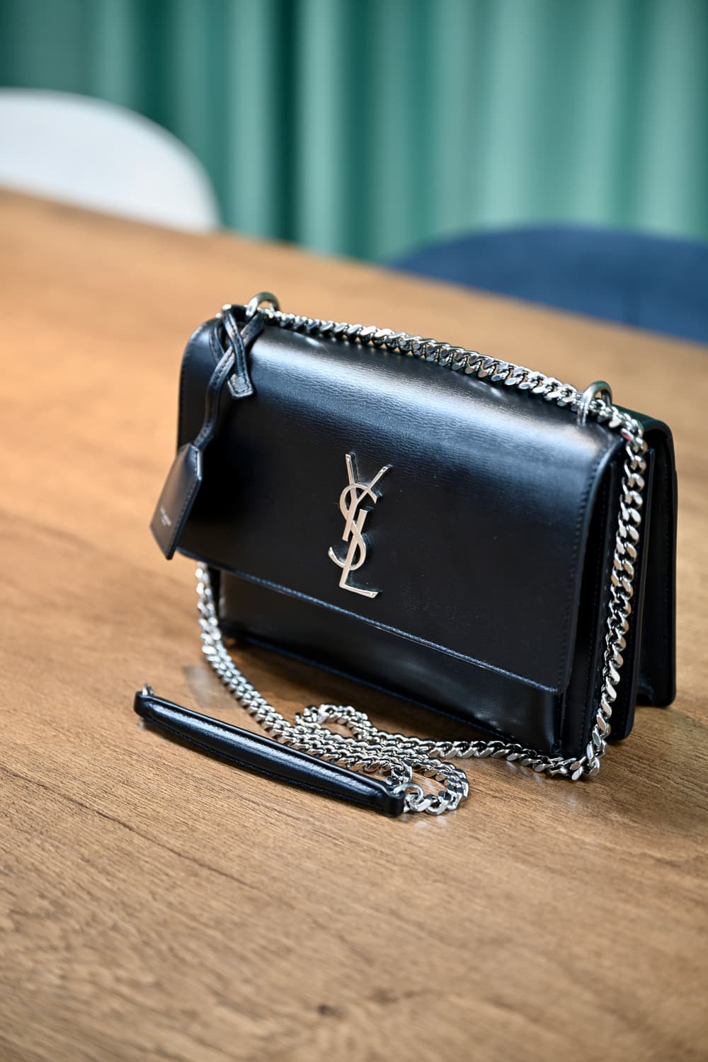 입생로랑 선셋 블랙 체인백 크로스백 숄더백 상품이미지3