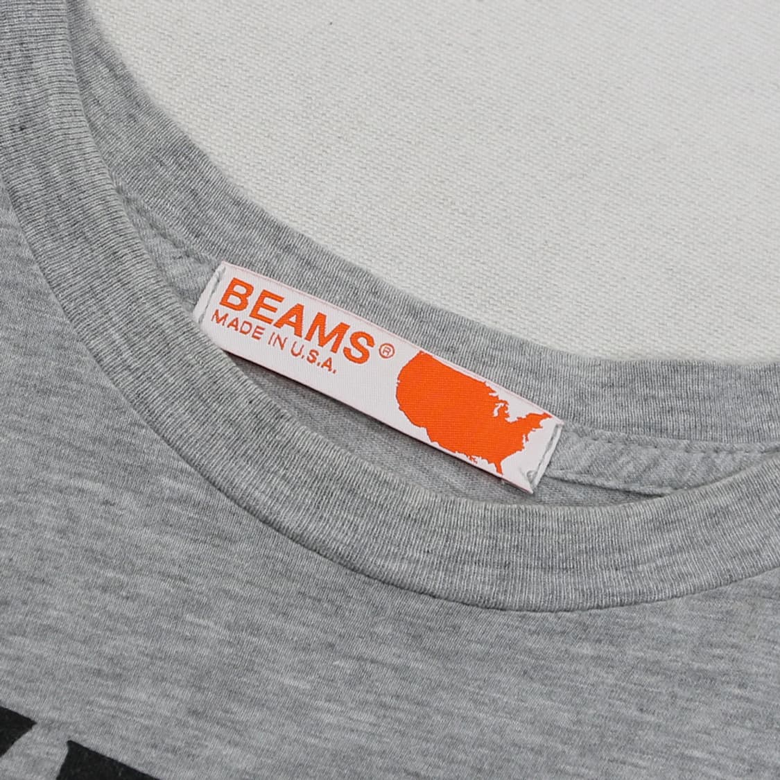 (착용컷) BEAMS 프린팅 반팔 티셔츠 (남성용 100) 상품이미지5