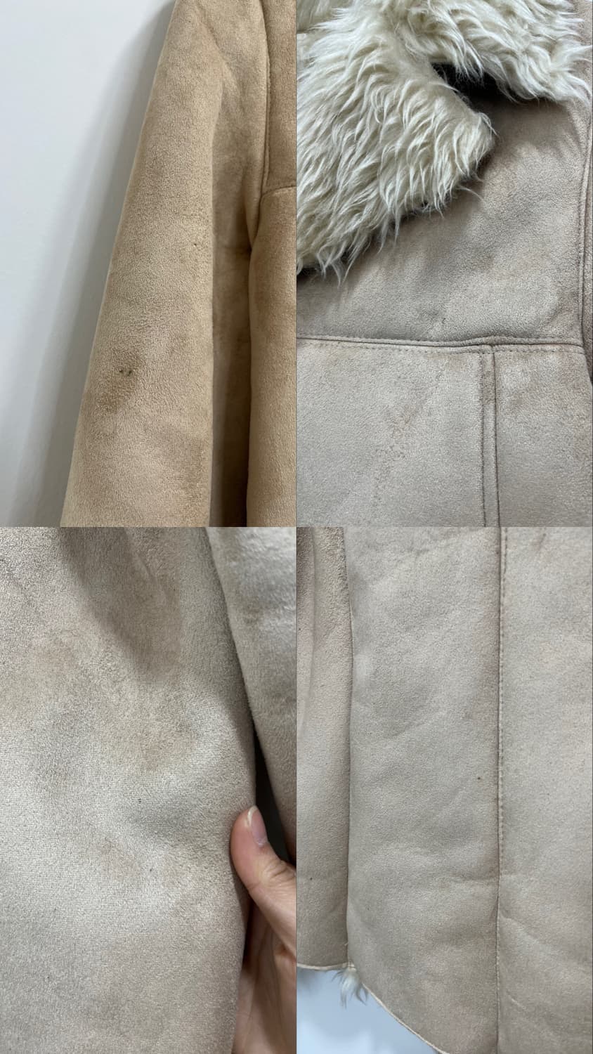 일본 빈티지 아이보리 퍼 무스탕 상품이미지7