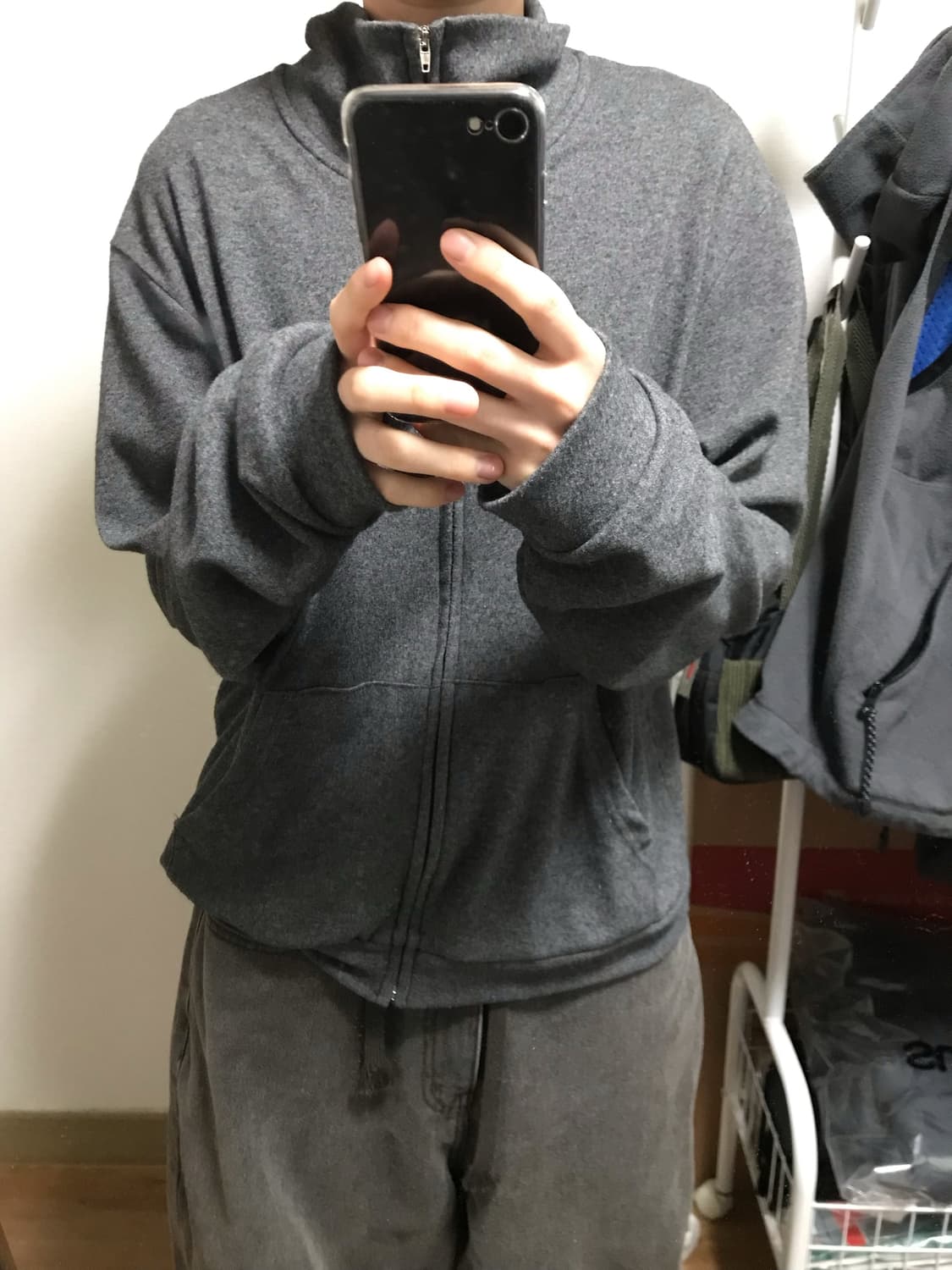 기모 하이넥집업 상품이미지1