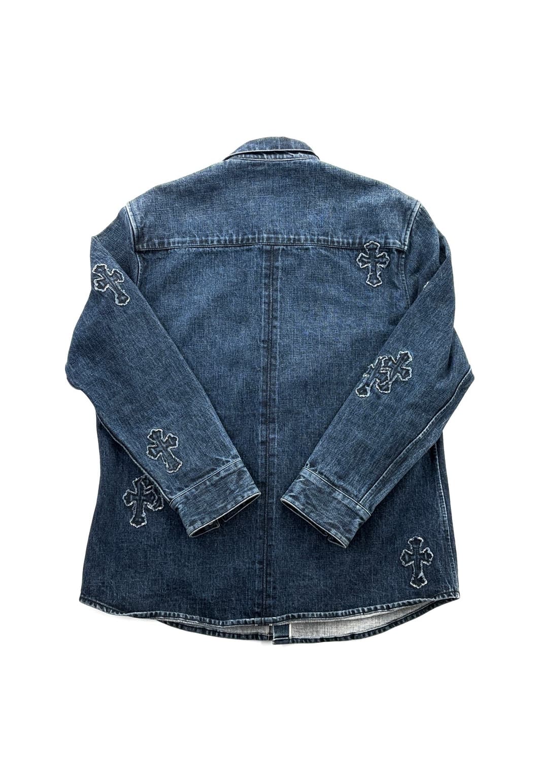 크롬하츠 크로스 패치 데님 셔츠 구매합니다 상품이미지2