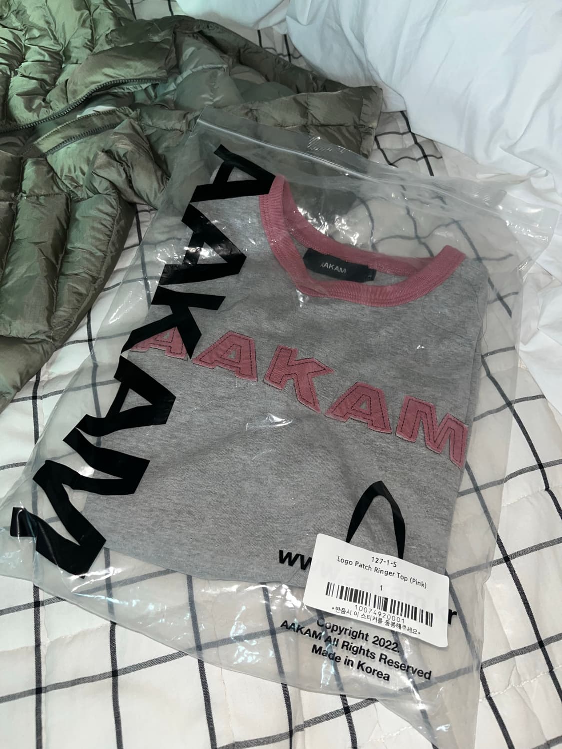 아캄 Logo Patch Ringer Top (Pink) 상품이미지2