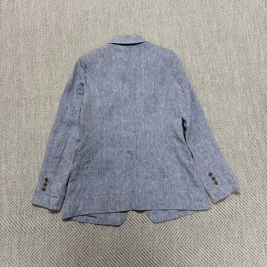 (90)해지스 멜란지블루 린넨자켓 상품이미지2