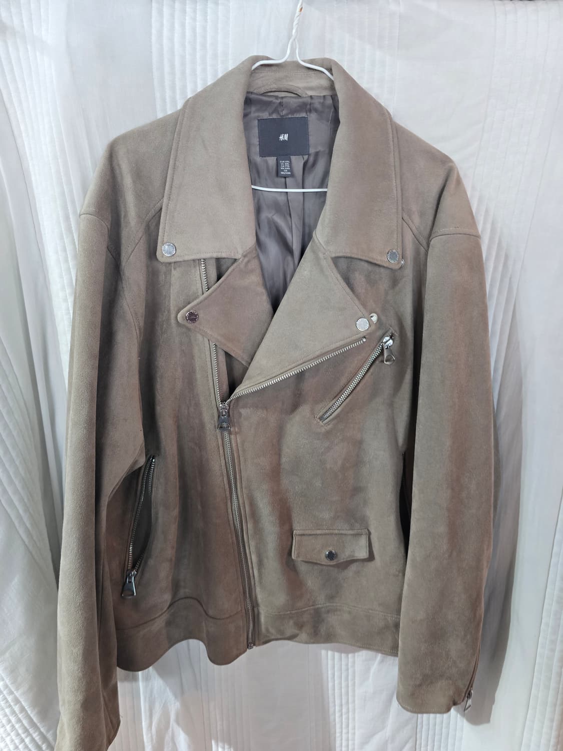 H&M 스웨이드 라이더 자켓 상품이미지2