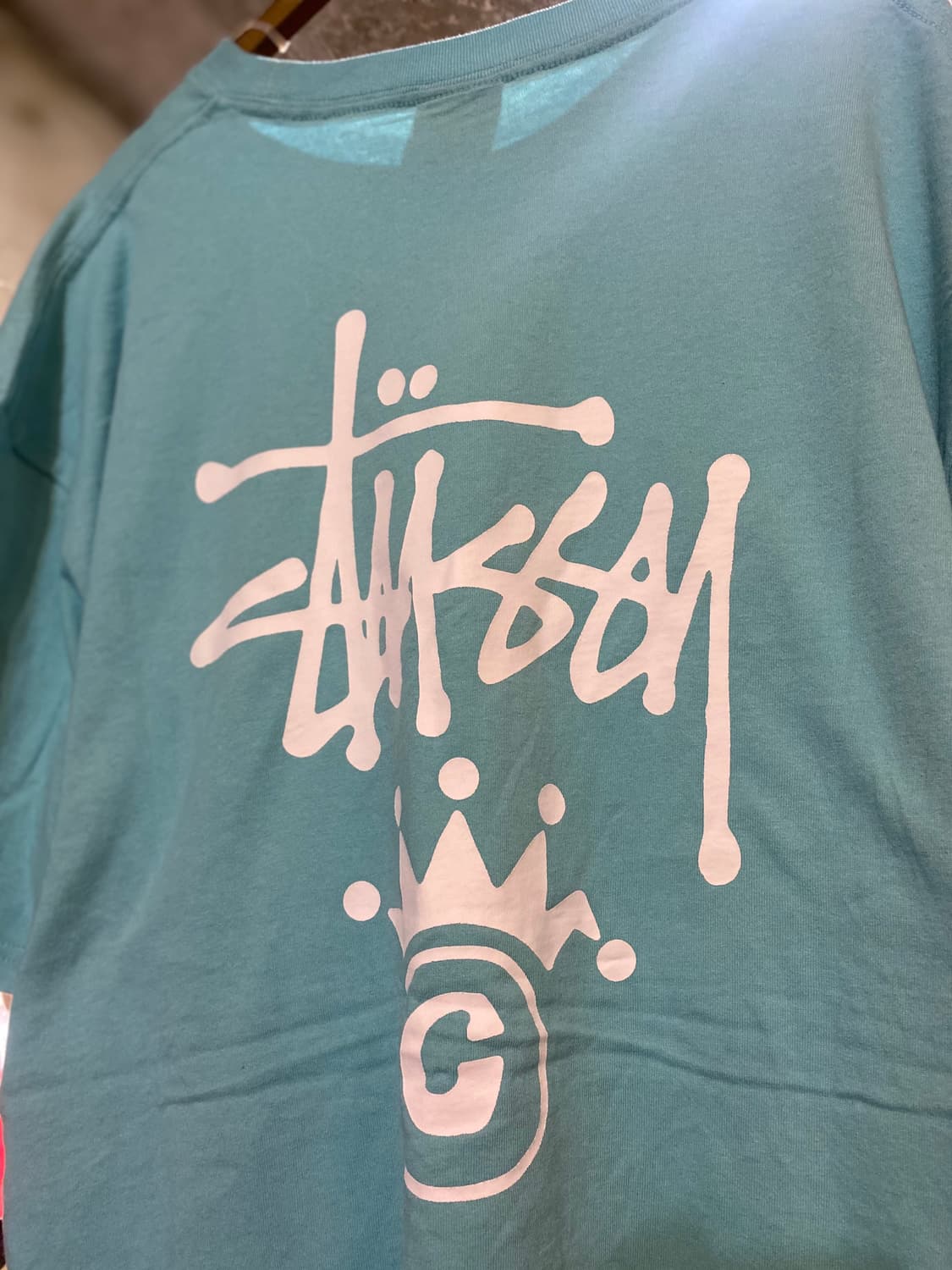 stussy 스투시 프린팅 포인트 티셔츠 XL 상품이미지5