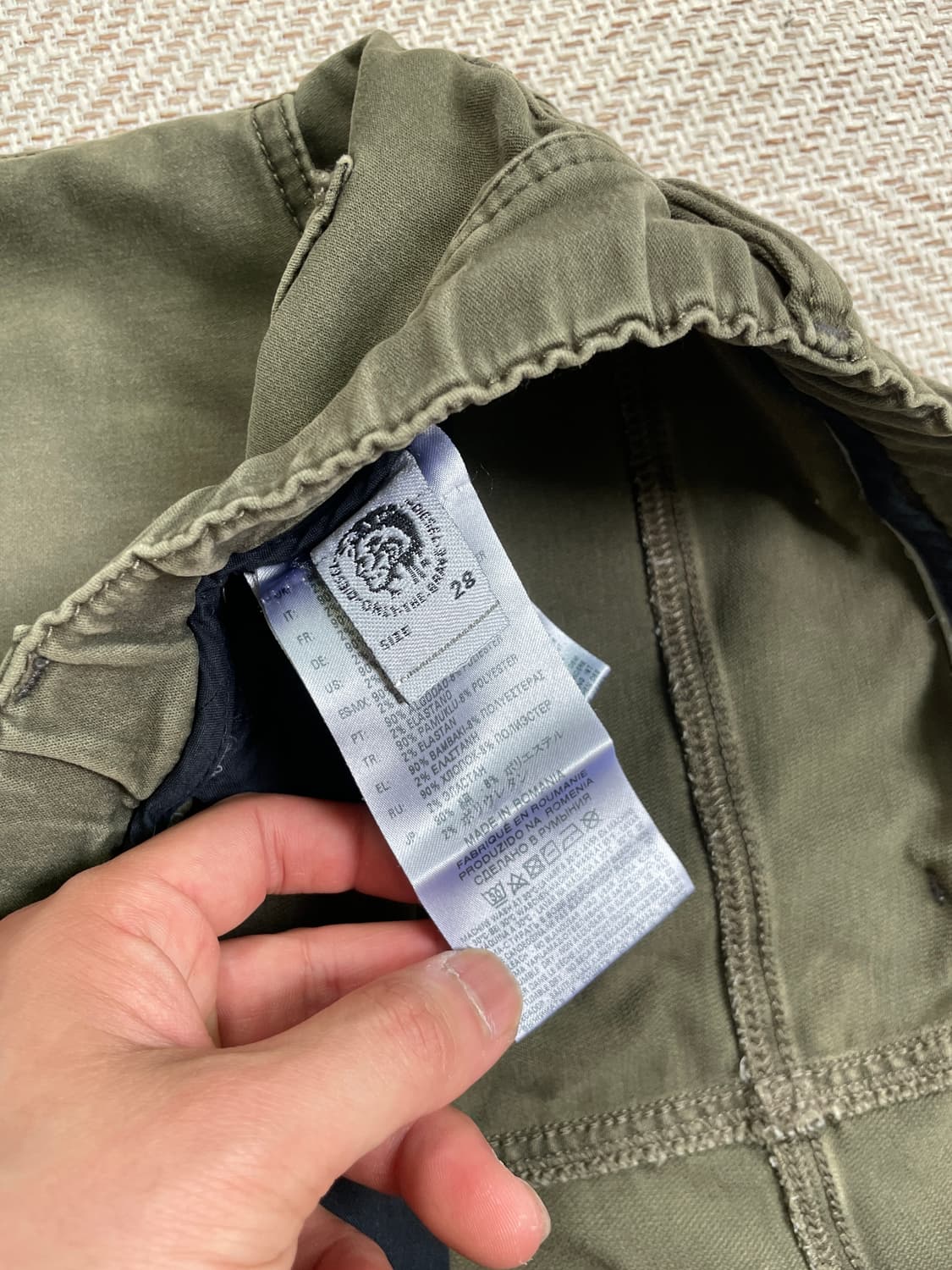Diesel 디젤 밀리터리 코튼 팬츠 J04344 상품이미지4