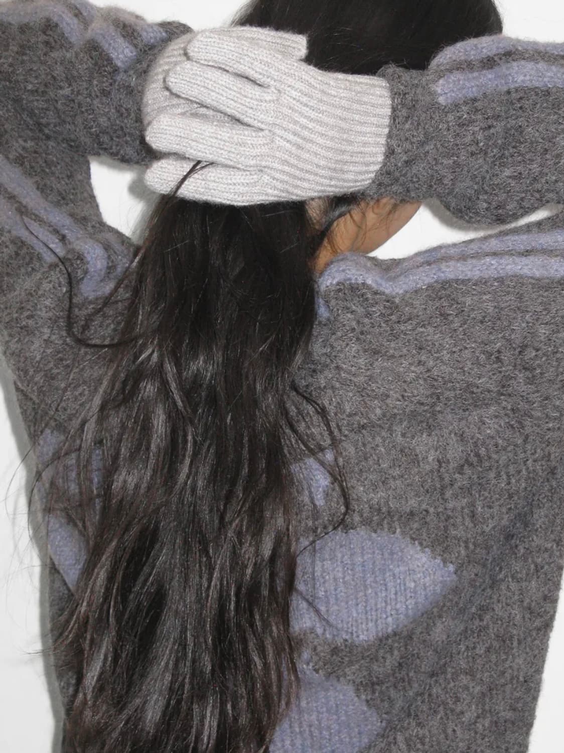 파르티멘토우먼 / 릴리 부클 니트 스웨터 _ 차콜 상품이미지4