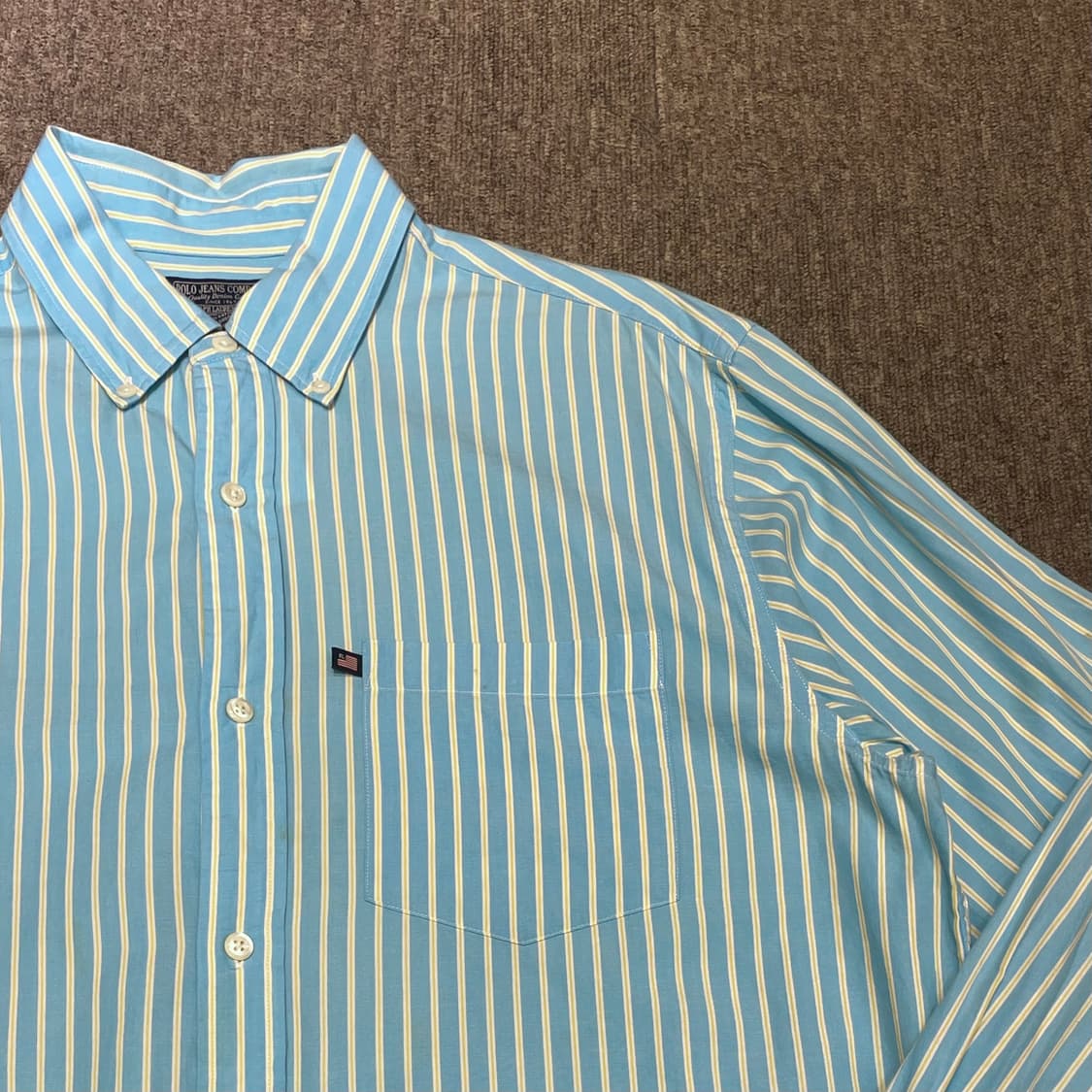 (L) POLO Jeans 폴로 진스 스트라이프 셔츠 상품이미지5