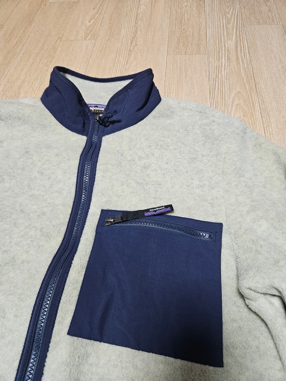 1회 파타고니아 신칠라 집업 자켓 플리스 후리스 오트밀 헤더 상품이미지4