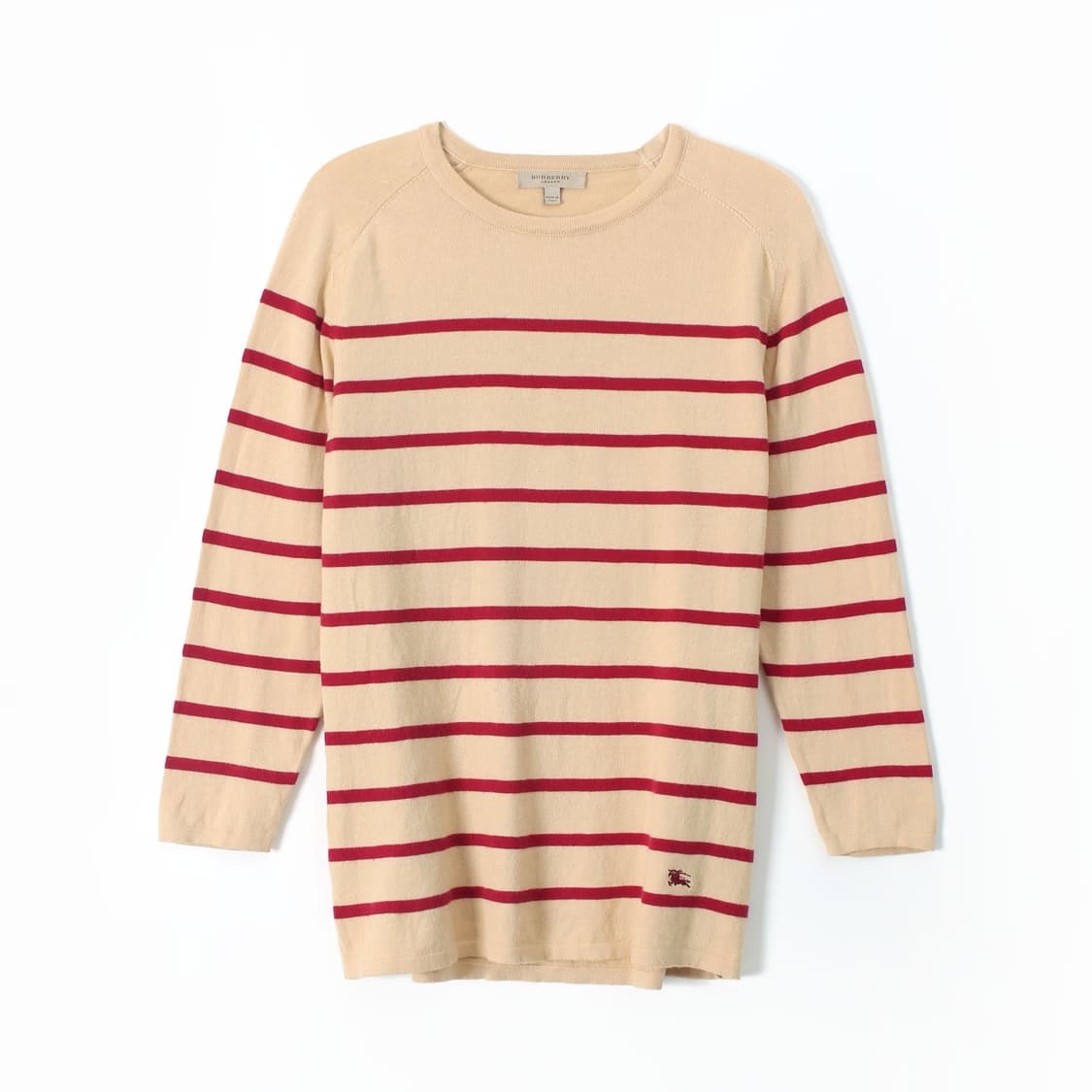버버리 스트라이프 줄무늬 베이직 레드 니트 상품이미지1