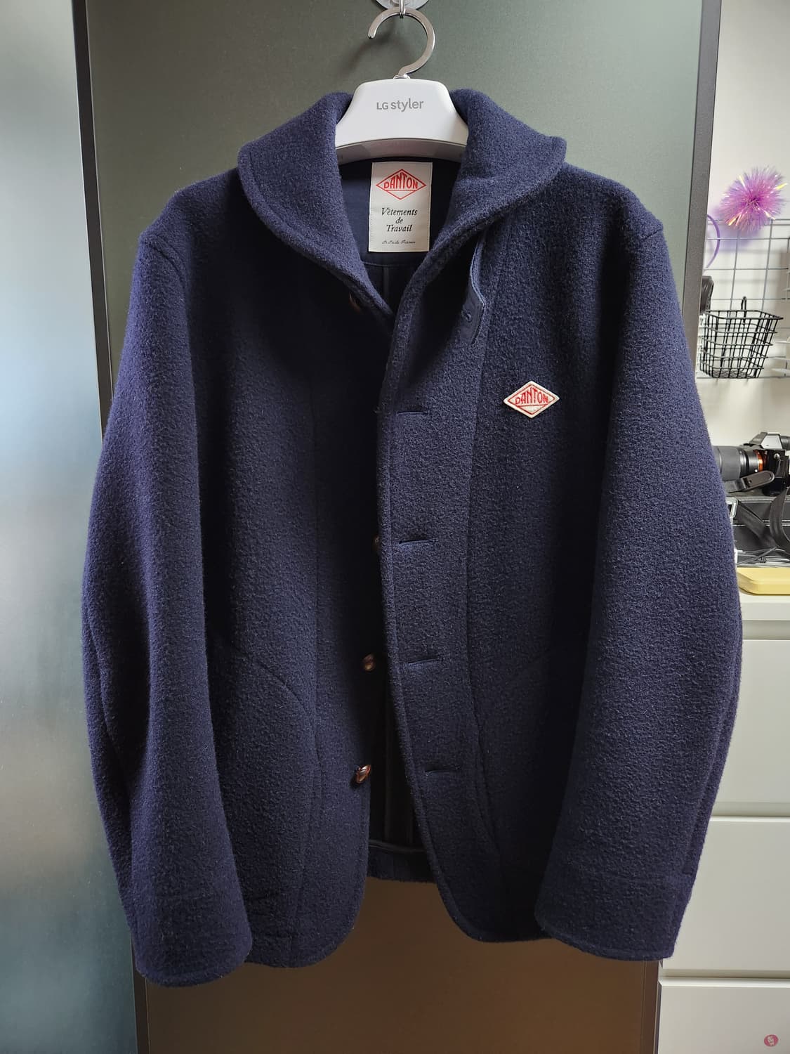 단톤 울파일 라운드카라 자켓 42 상품이미지2