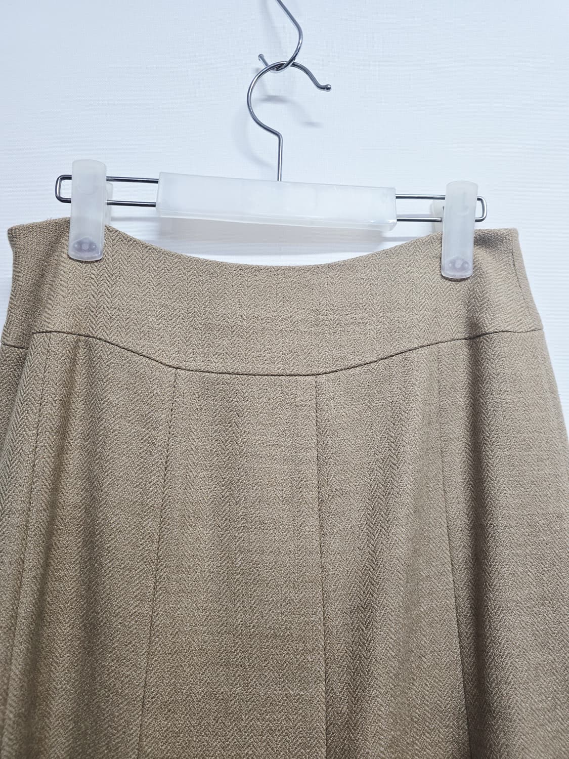 신장경 베이지 A라인 미디 스커트 상품이미지6