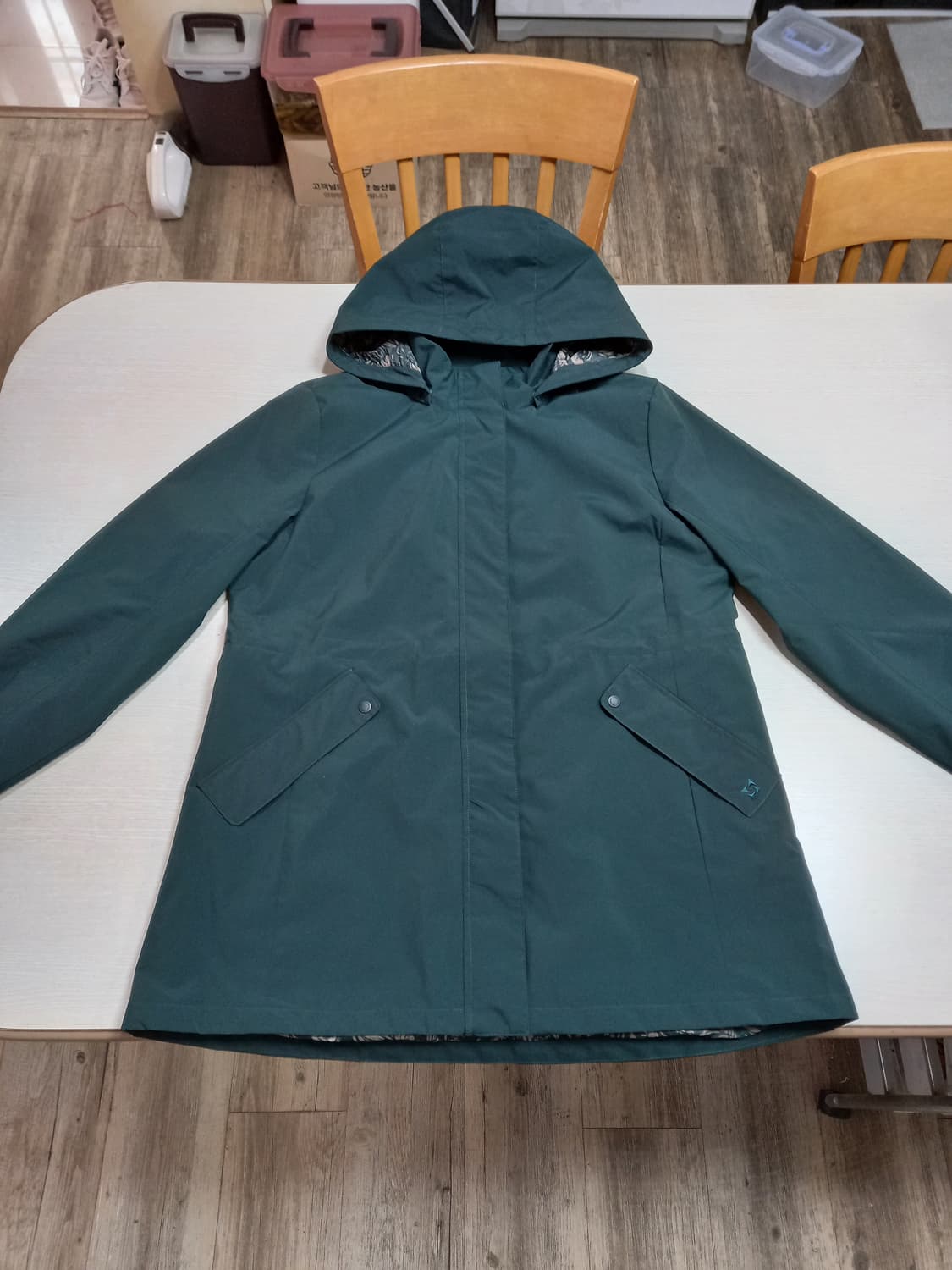 XL105 ISENBERG 바람막이 후드집업 다크그린 XL-472 상품이미지1