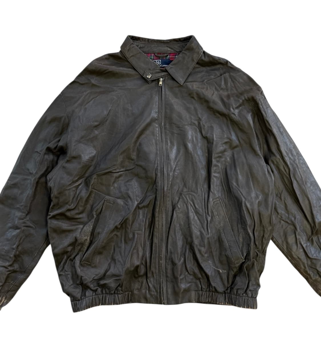 폴로 랄프 로렌 90‘s 일경물산 쉽스킨 레더 스윙톱 자켓 상품이미지3