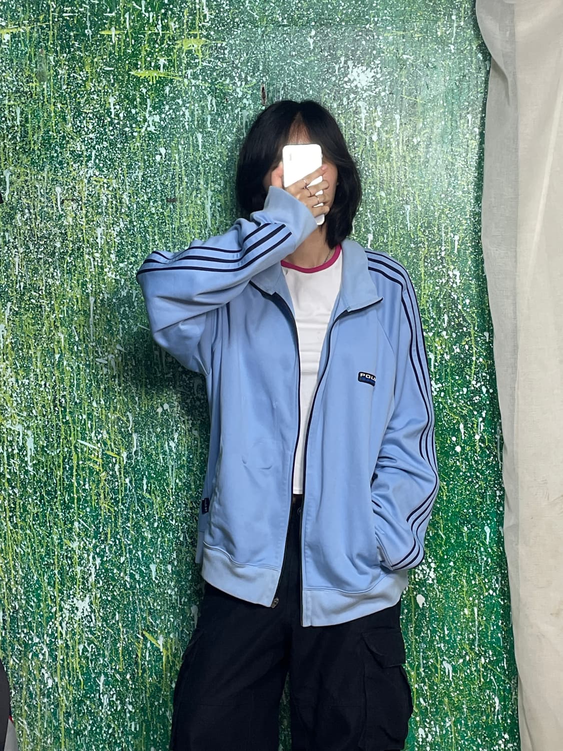 극희귀 90s 폴로 스포츠 스카이블루 하늘색 져지 2XL 상품이미지2