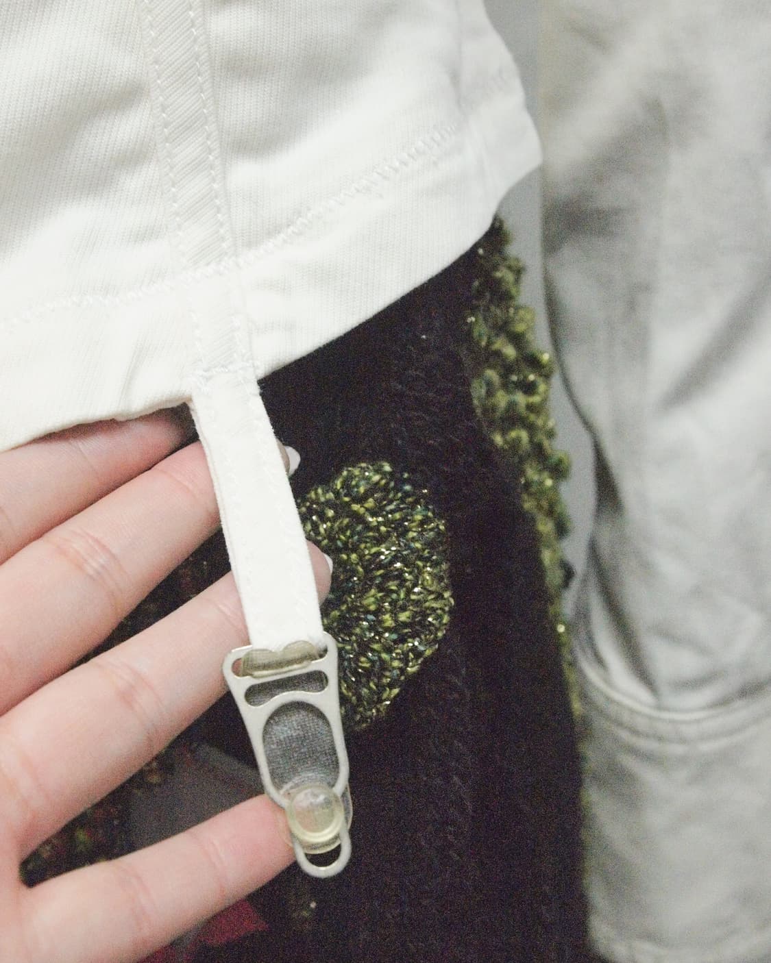 디젤 크롭컷 화이트 코튼 본디지 플라이트 자켓 상품이미지5